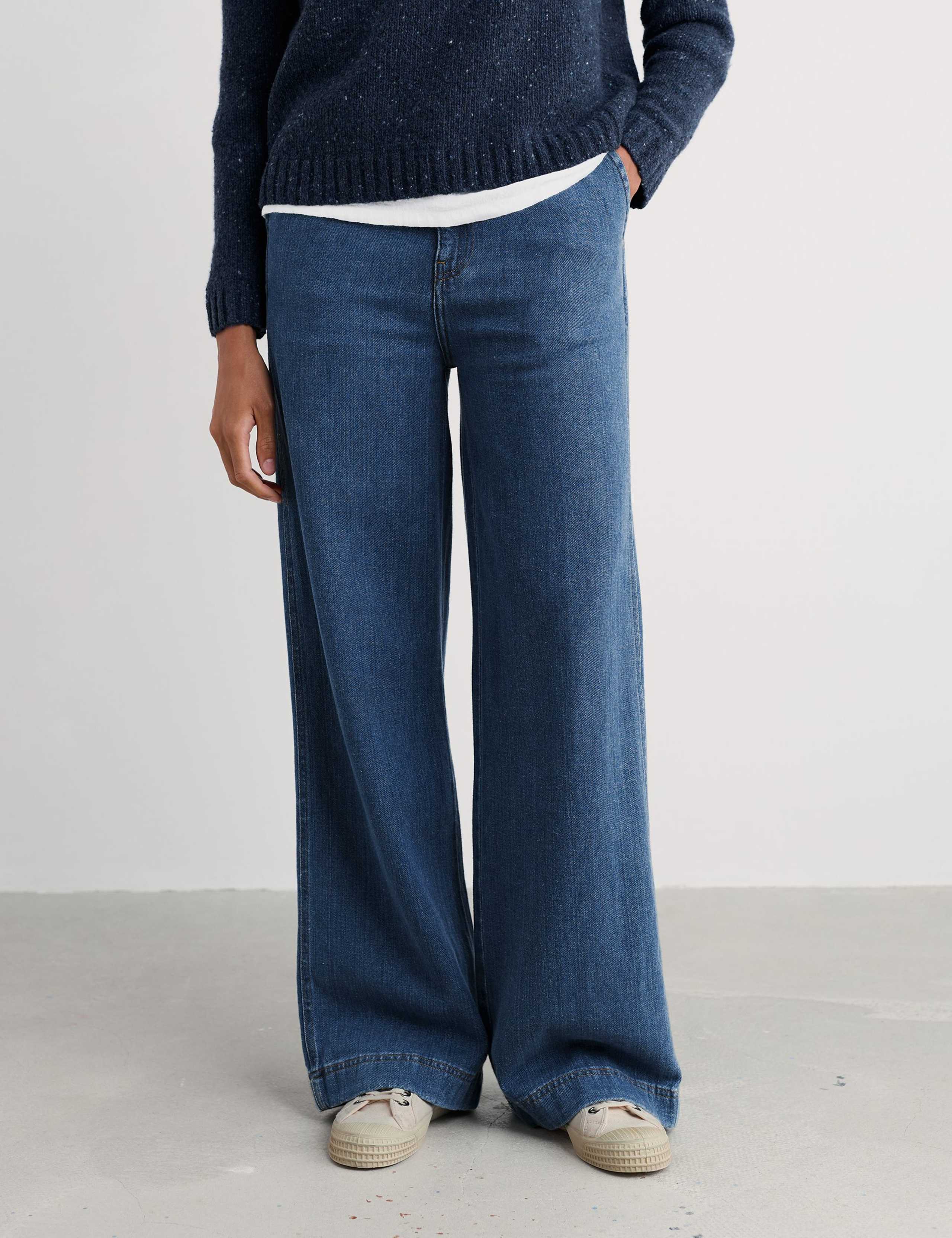 High Waisted Wide Leg Jeans 3 of 5