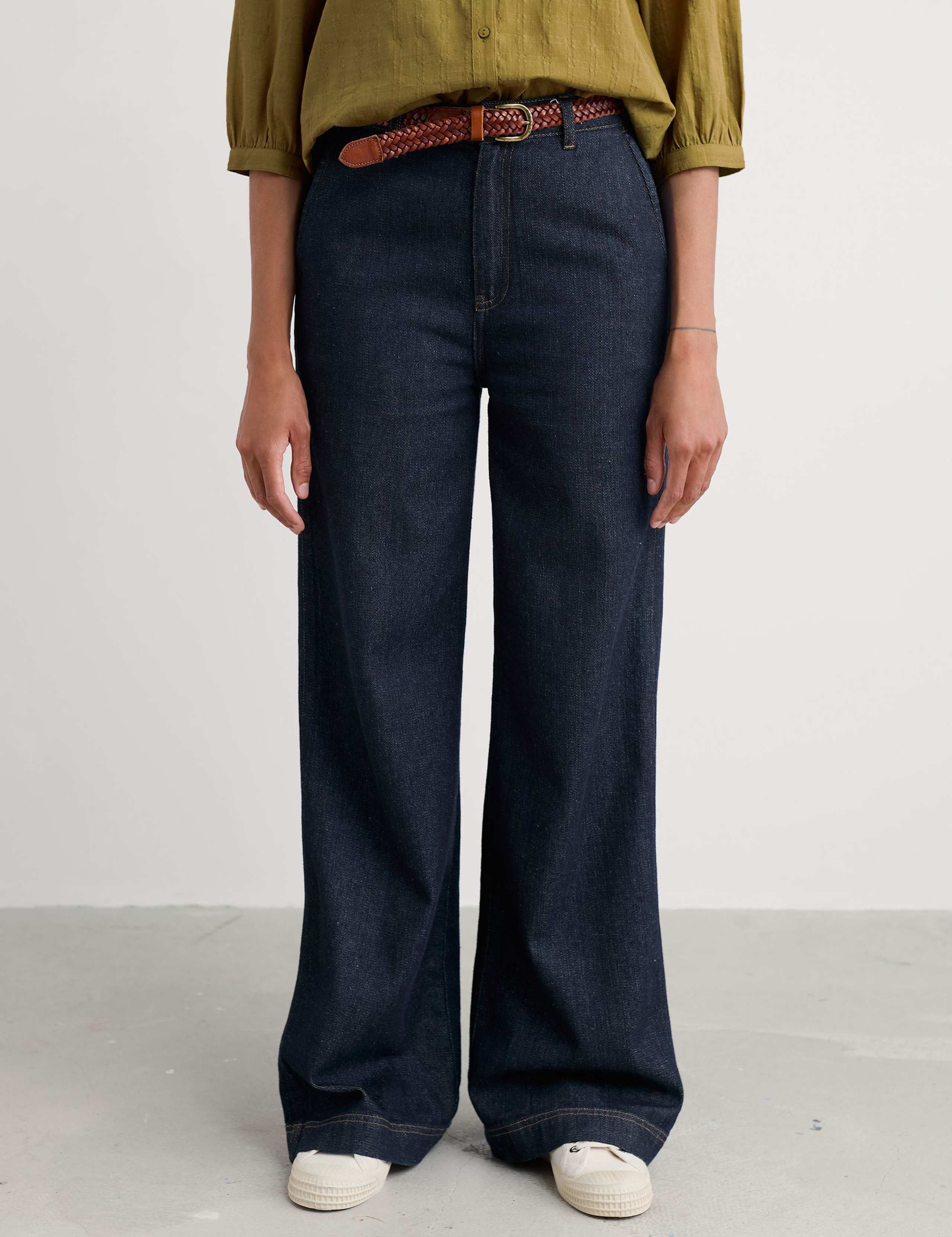 High Waisted Wide Leg Jeans 3 of 5