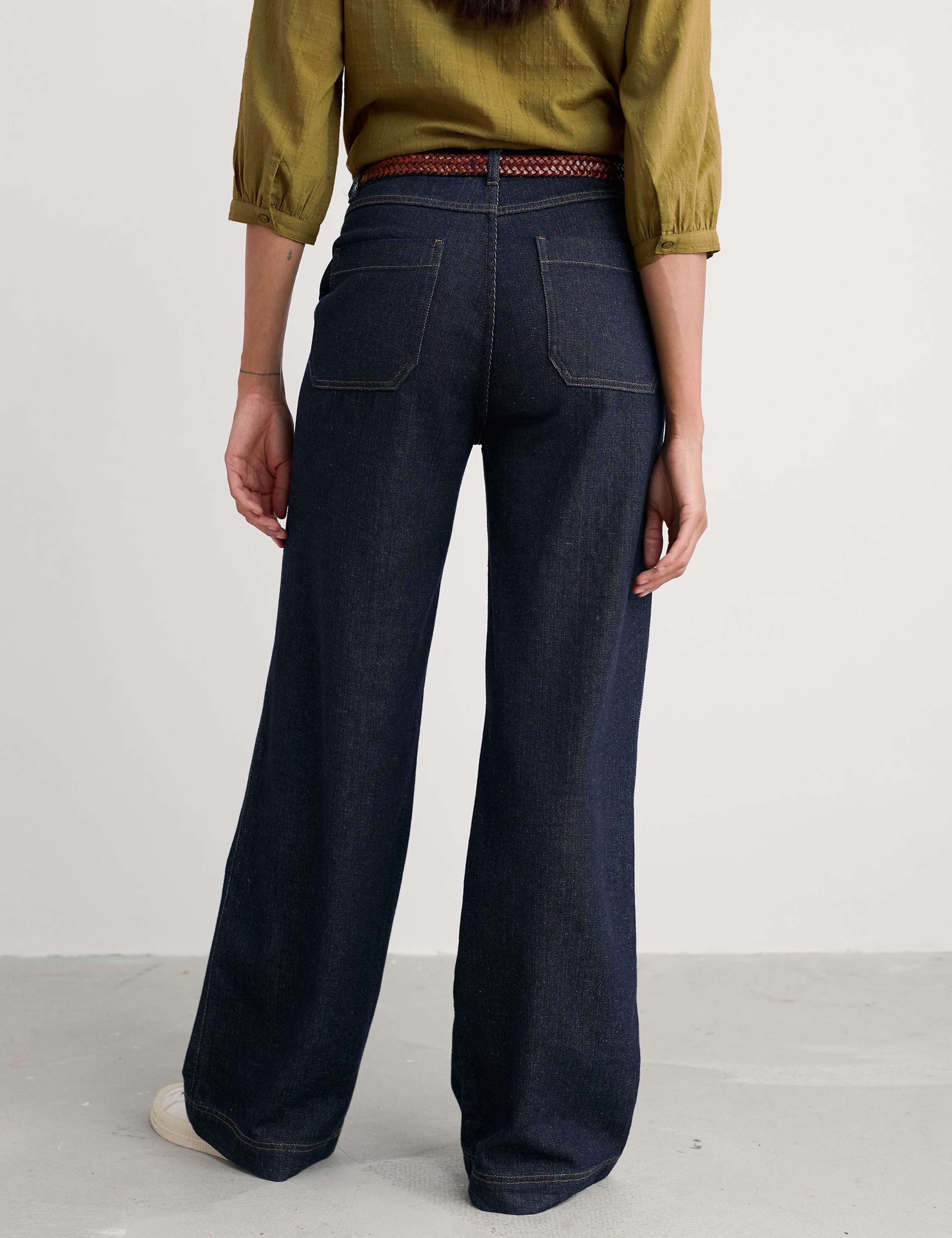 High Waisted Wide Leg Jeans 4 of 5