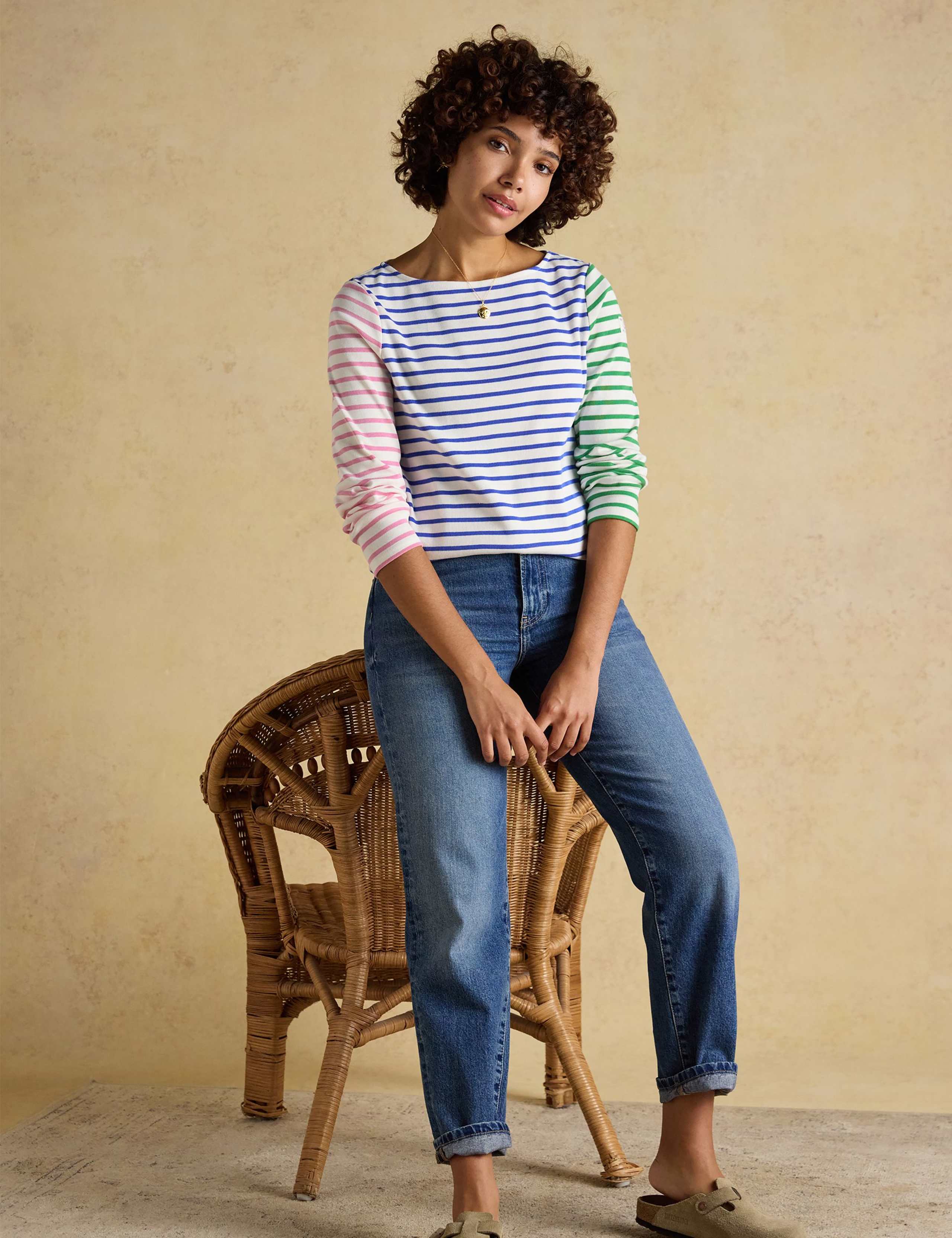 Pure Cotton Striped Top 3 of 8