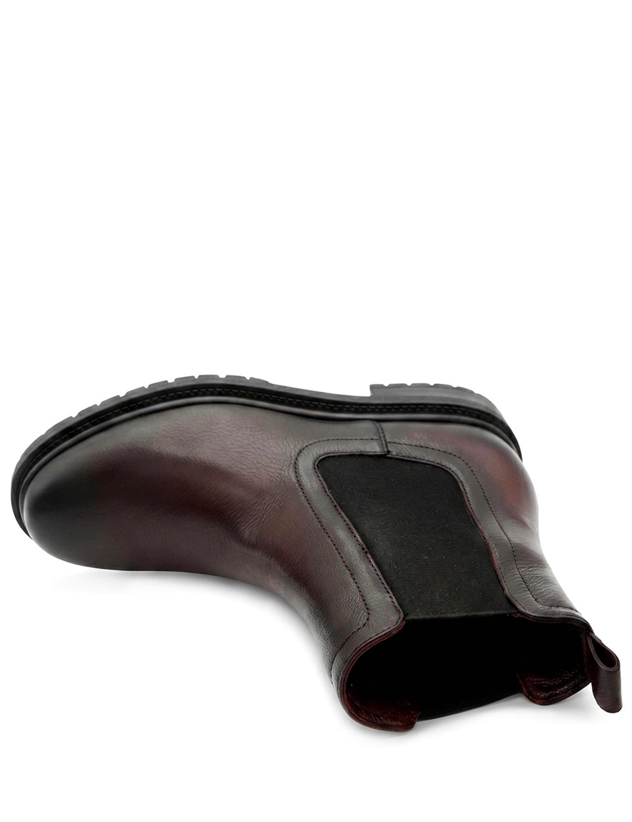 Leather Chelsea Block Heel Ankle Boots 3 of 5