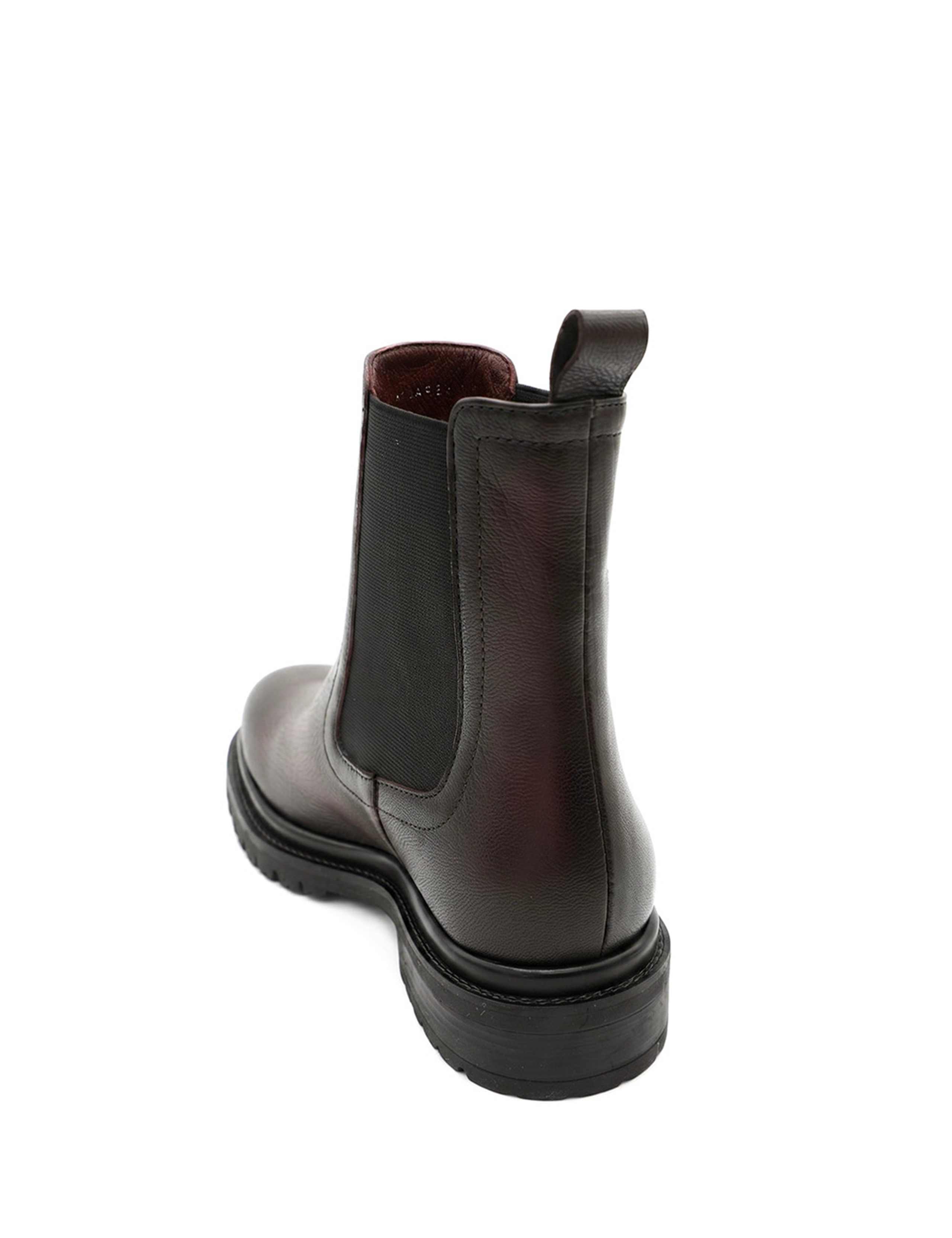 Leather Chelsea Block Heel Ankle Boots 5 of 5