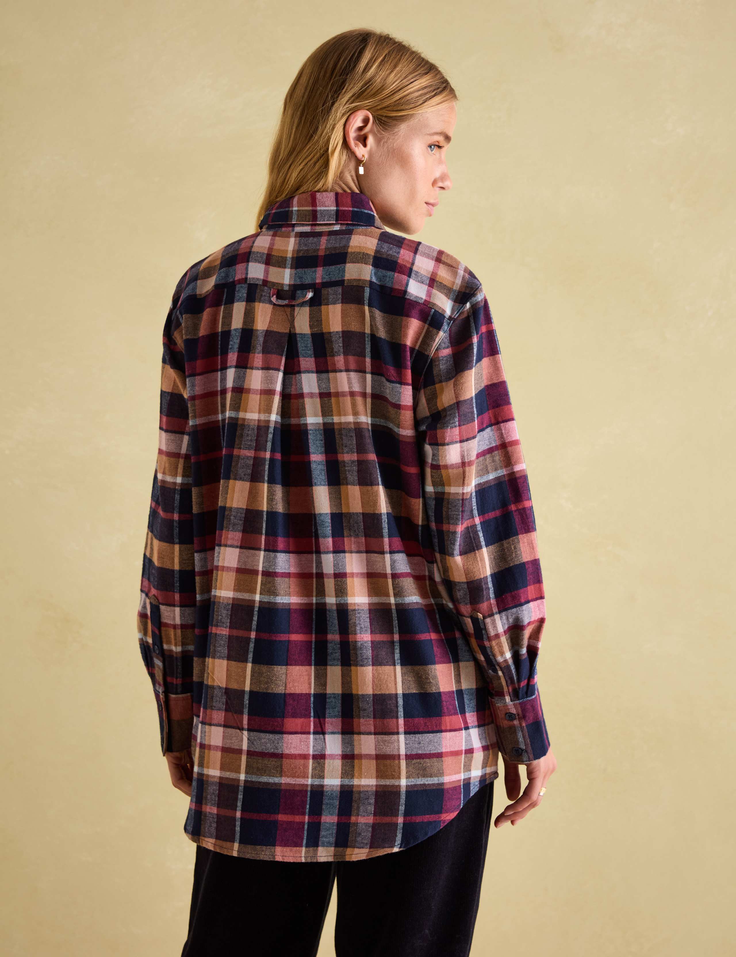Brushed Pure Cotton Checked Shirt 3 of 6
