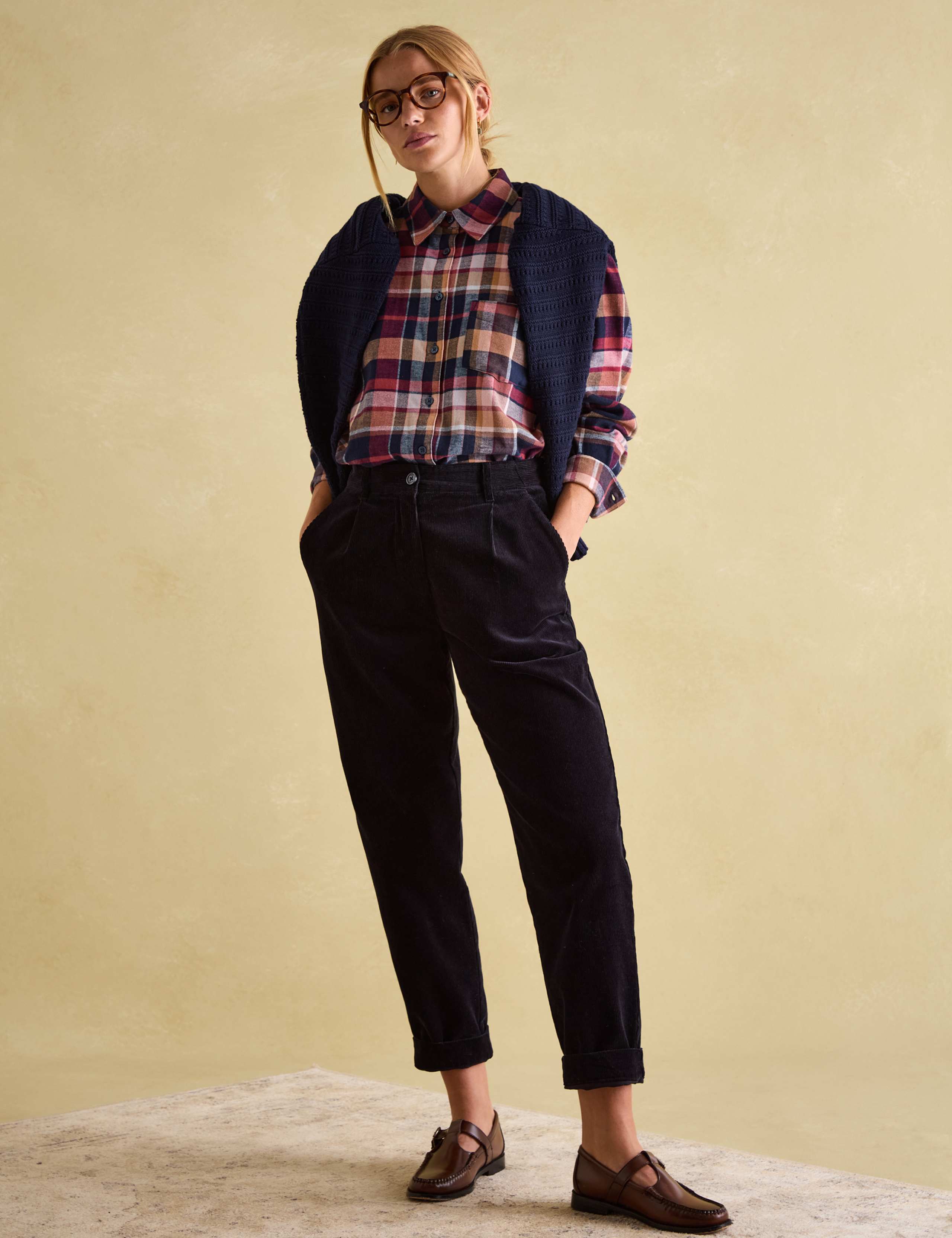 Brushed Pure Cotton Checked Shirt 6 of 6