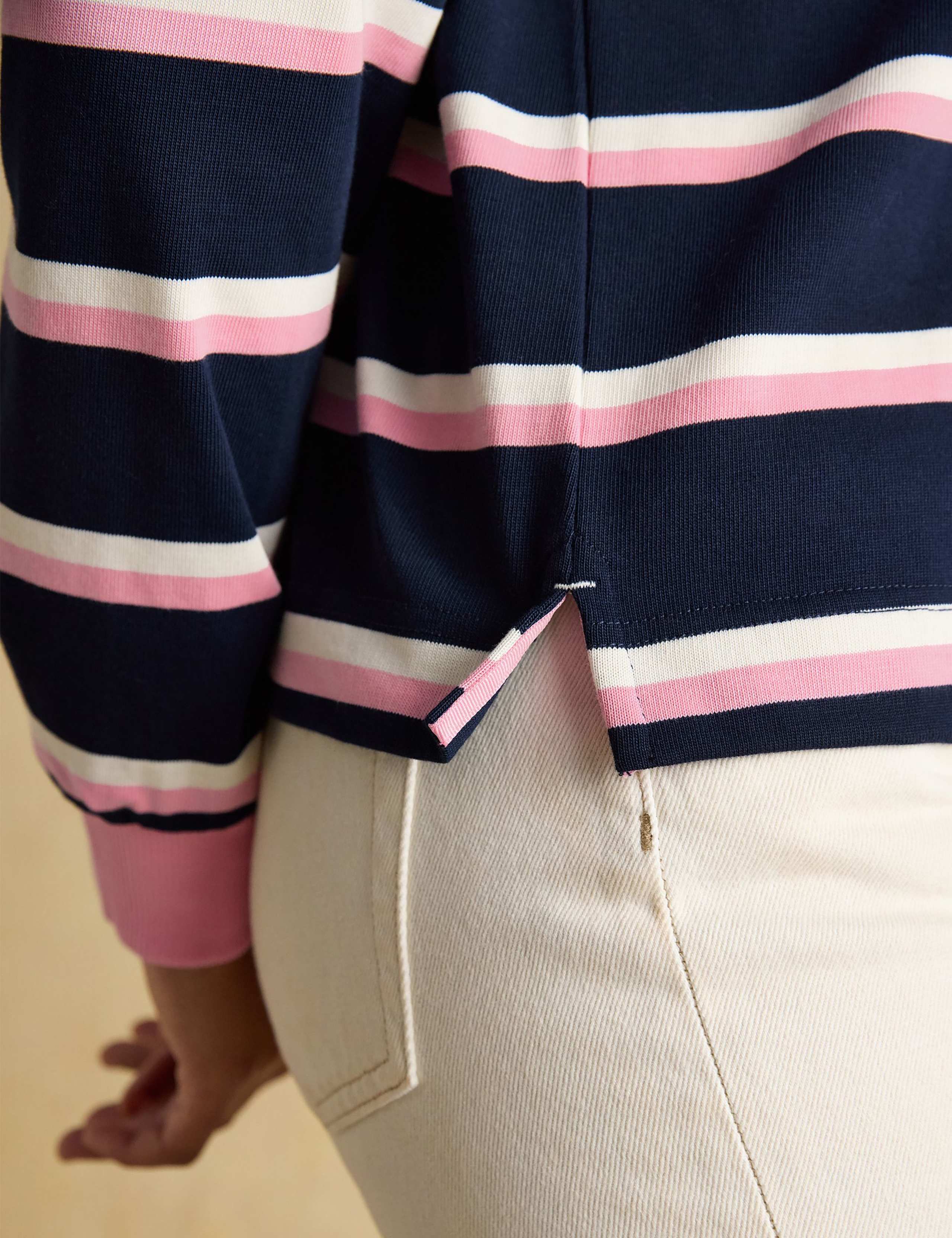 Pure Cotton Striped Rugby Relaxed Shirt 8 of 11