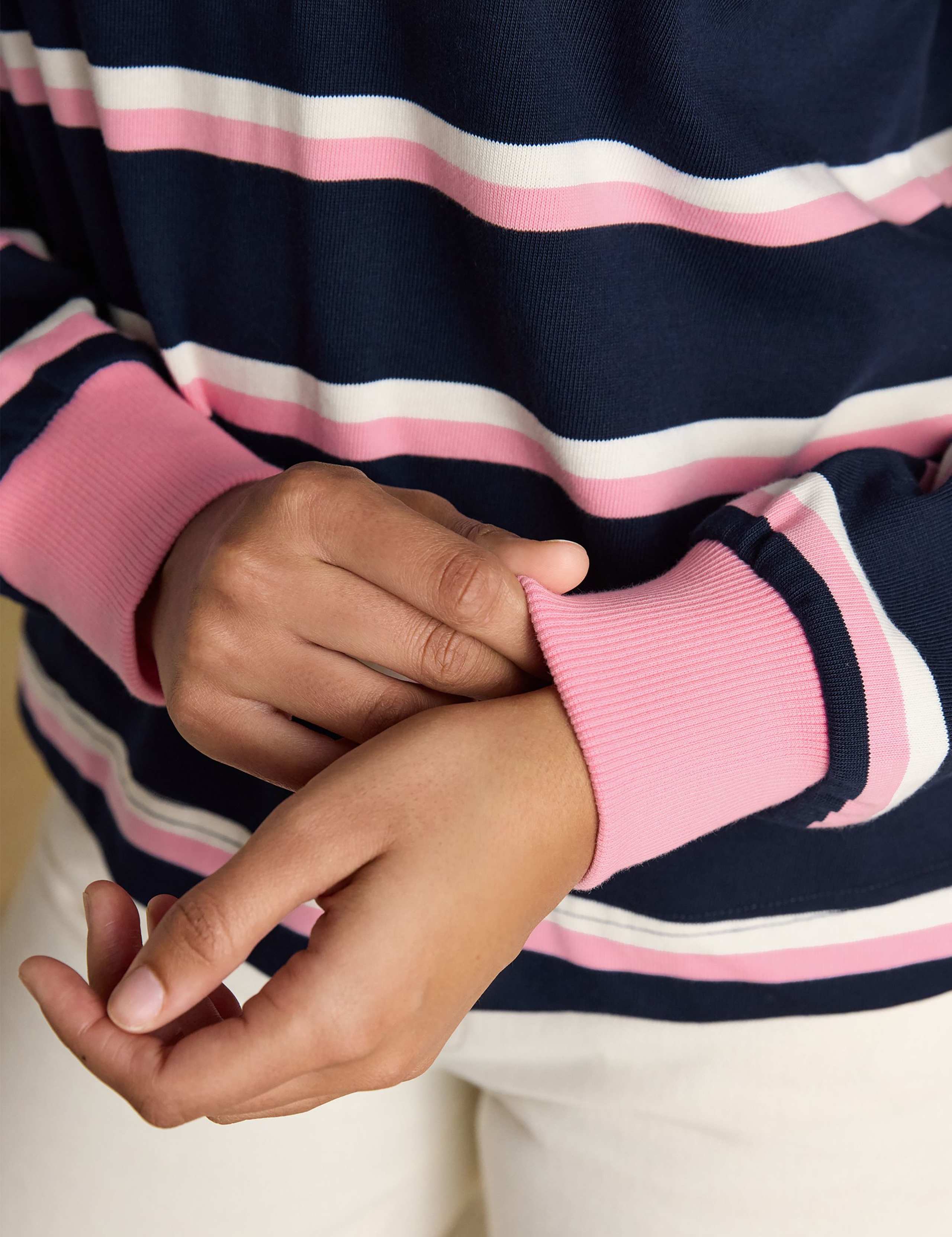 Pure Cotton Striped Rugby Relaxed Shirt 11 of 11