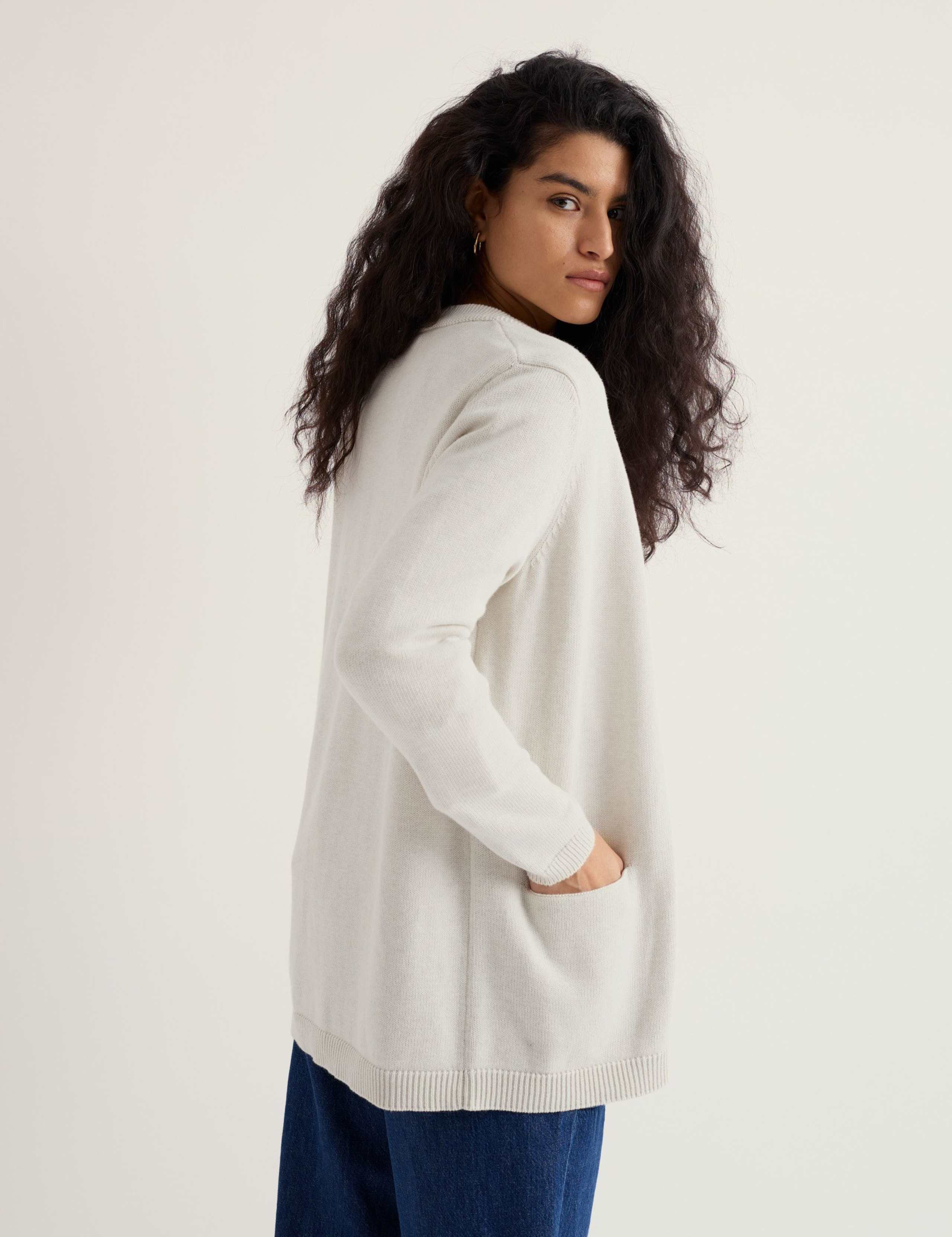 Pure Cotton Longline Cardigan 4 of 5