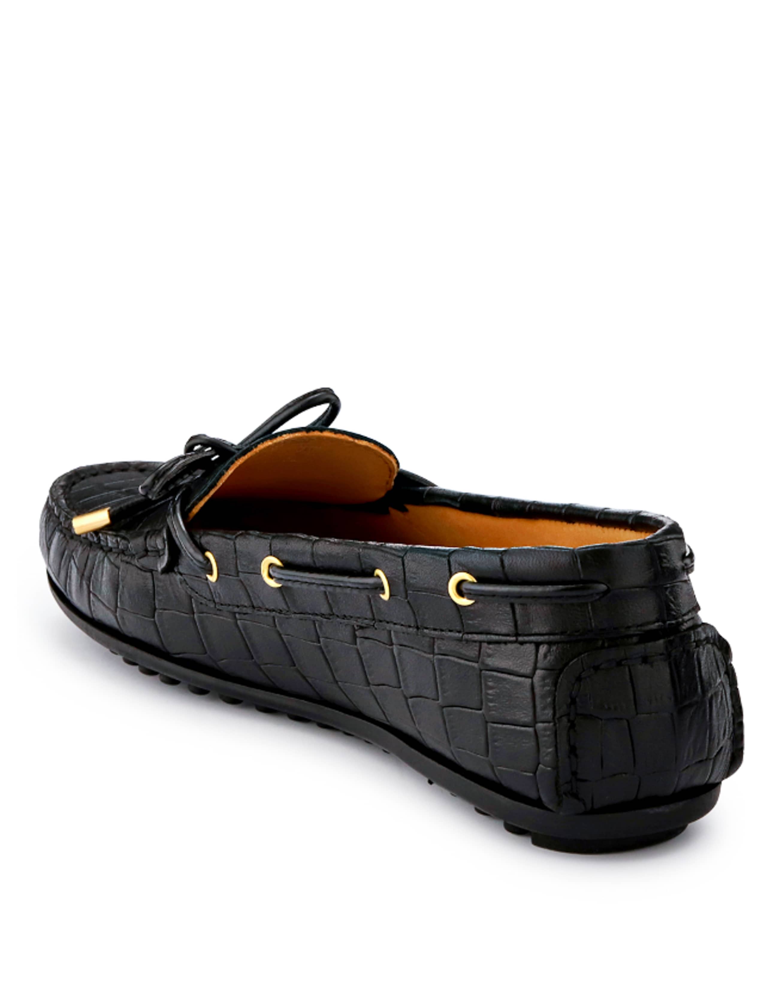 Leather Croc Effect Boat Shoes 5 of 7