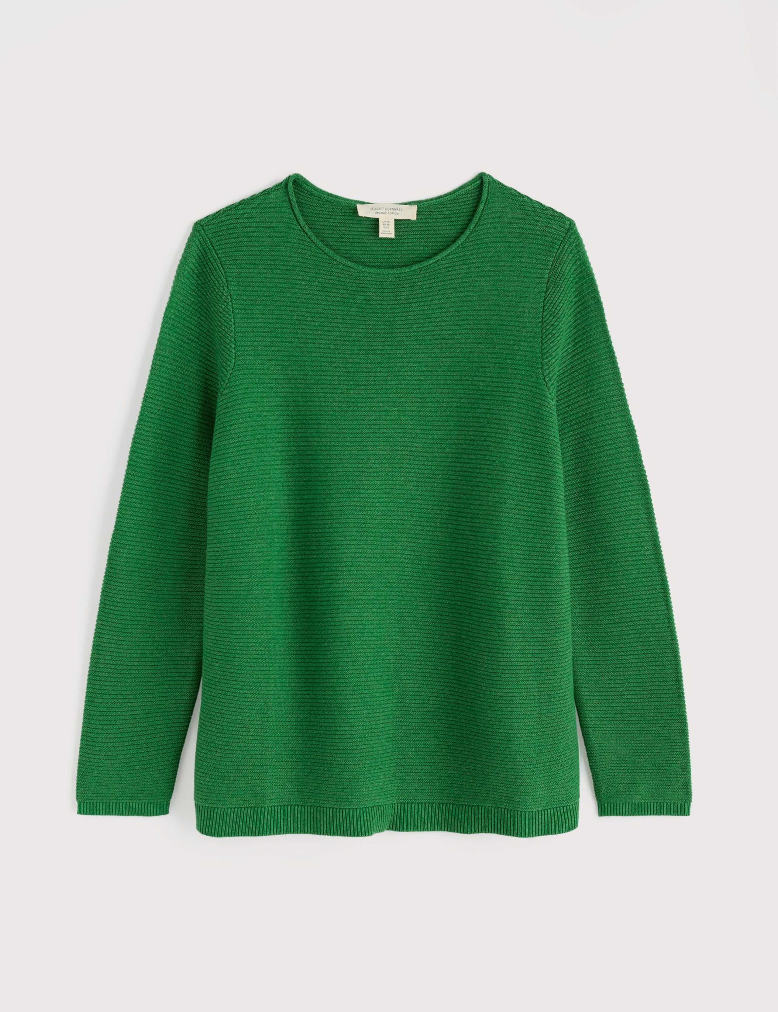 Pure Cotton Ribbed Crew Neck Relaxed Jumper 2 of 5