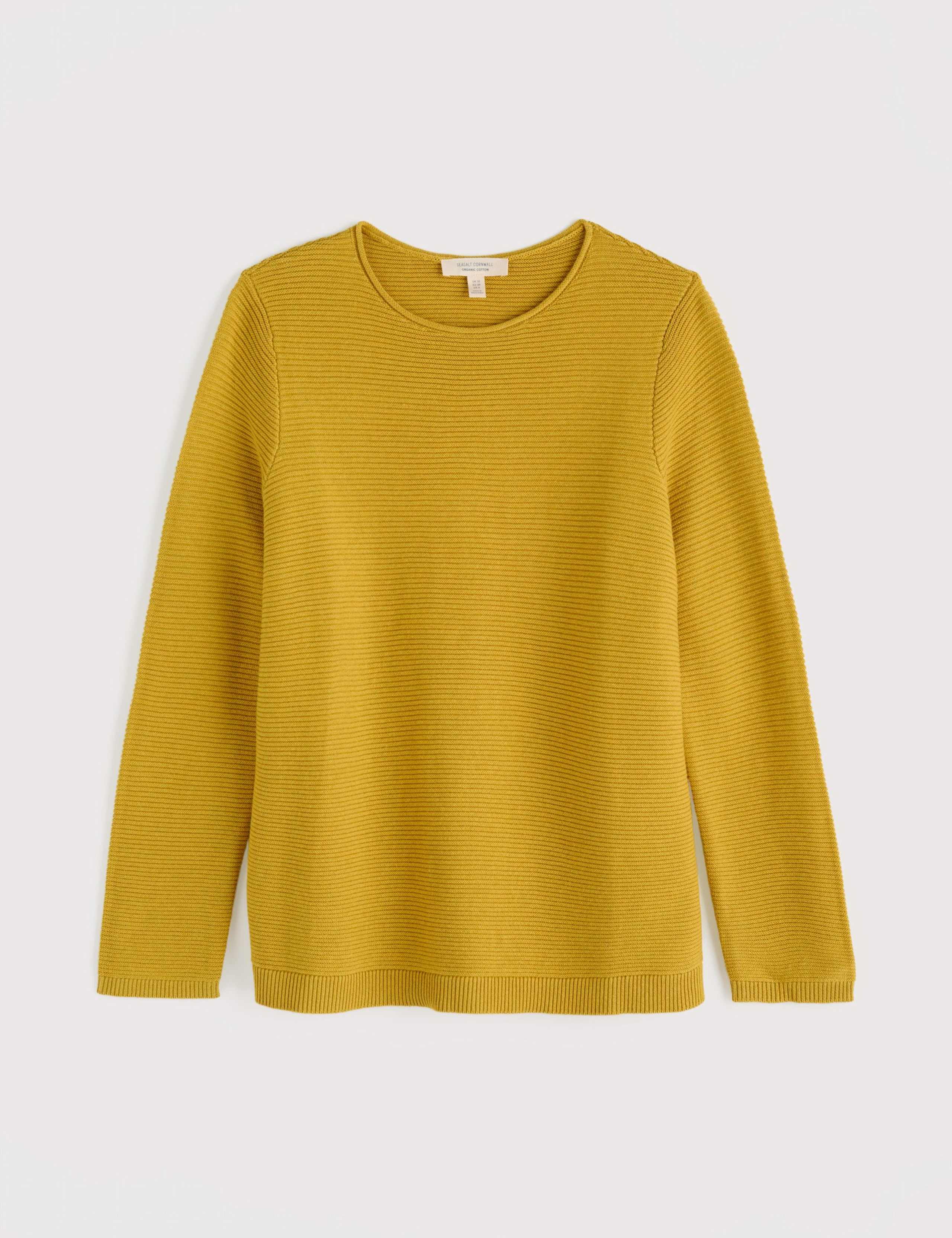 Pure Cotton Ribbed Crew Neck Relaxed Jumper 2 of 5