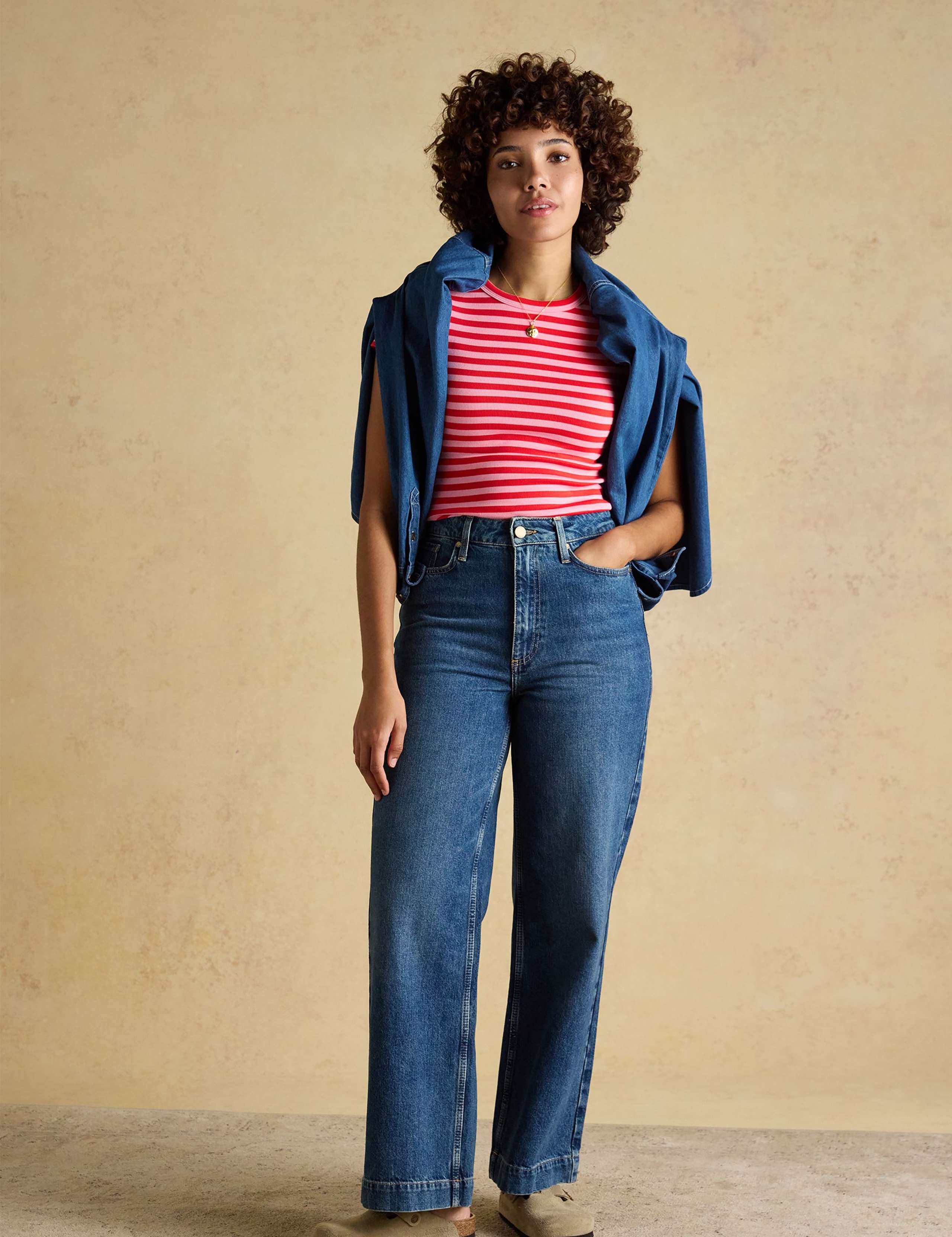 Cotton Rich Ribbed Striped T-Shirt 4 of 8