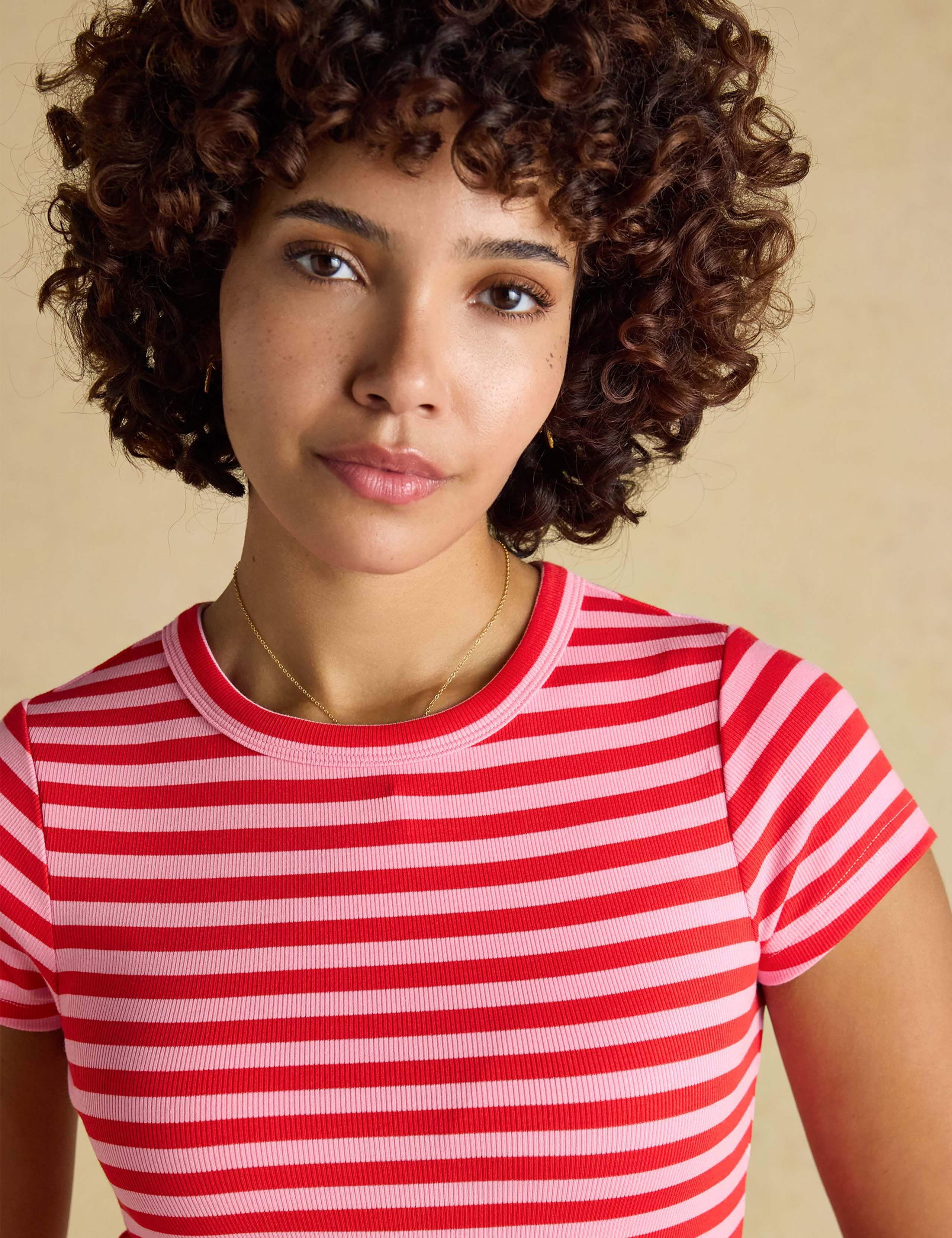 Cotton Rich Ribbed Striped T-Shirt 6 of 8