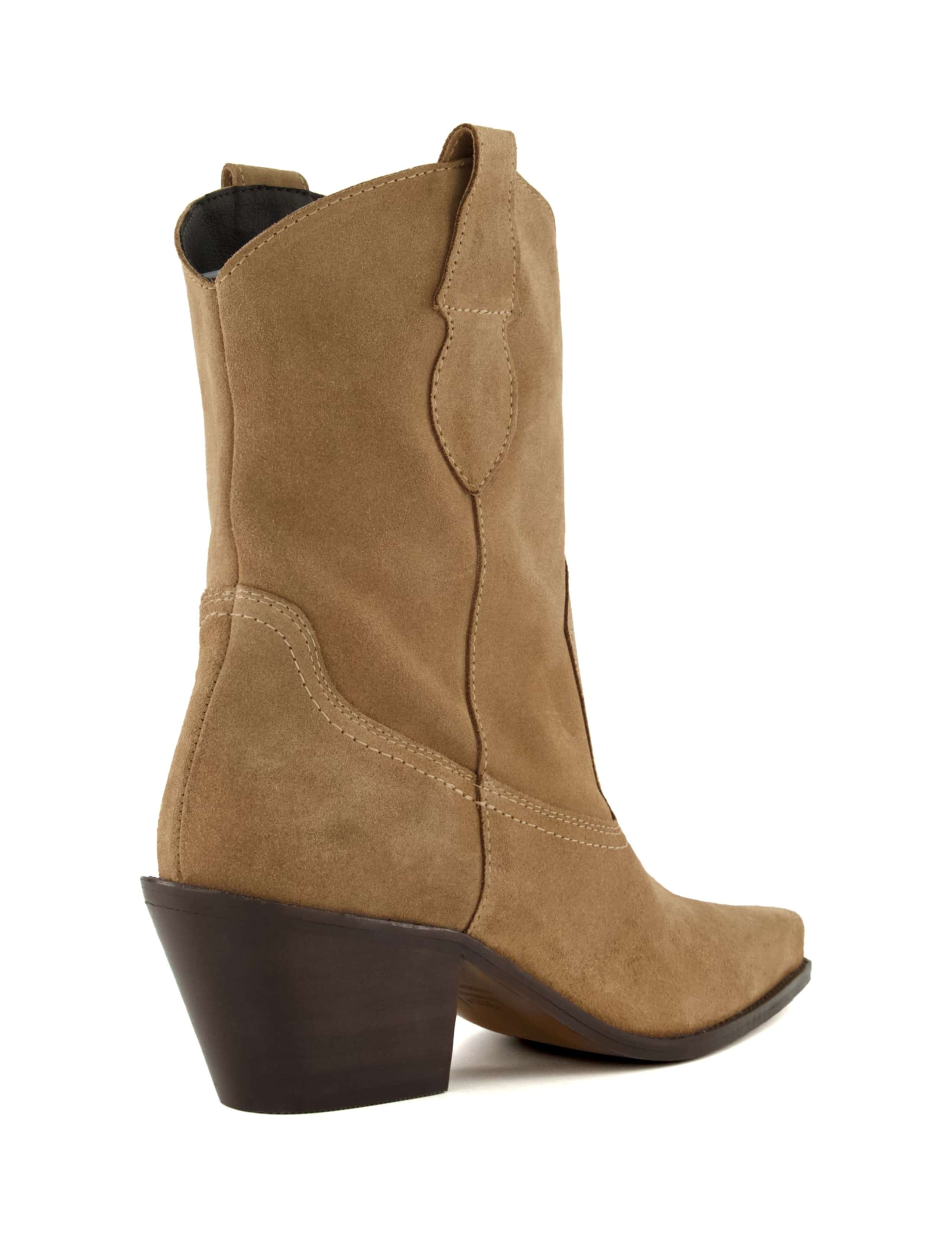 Suede Pull On Western Boots 4 of 4