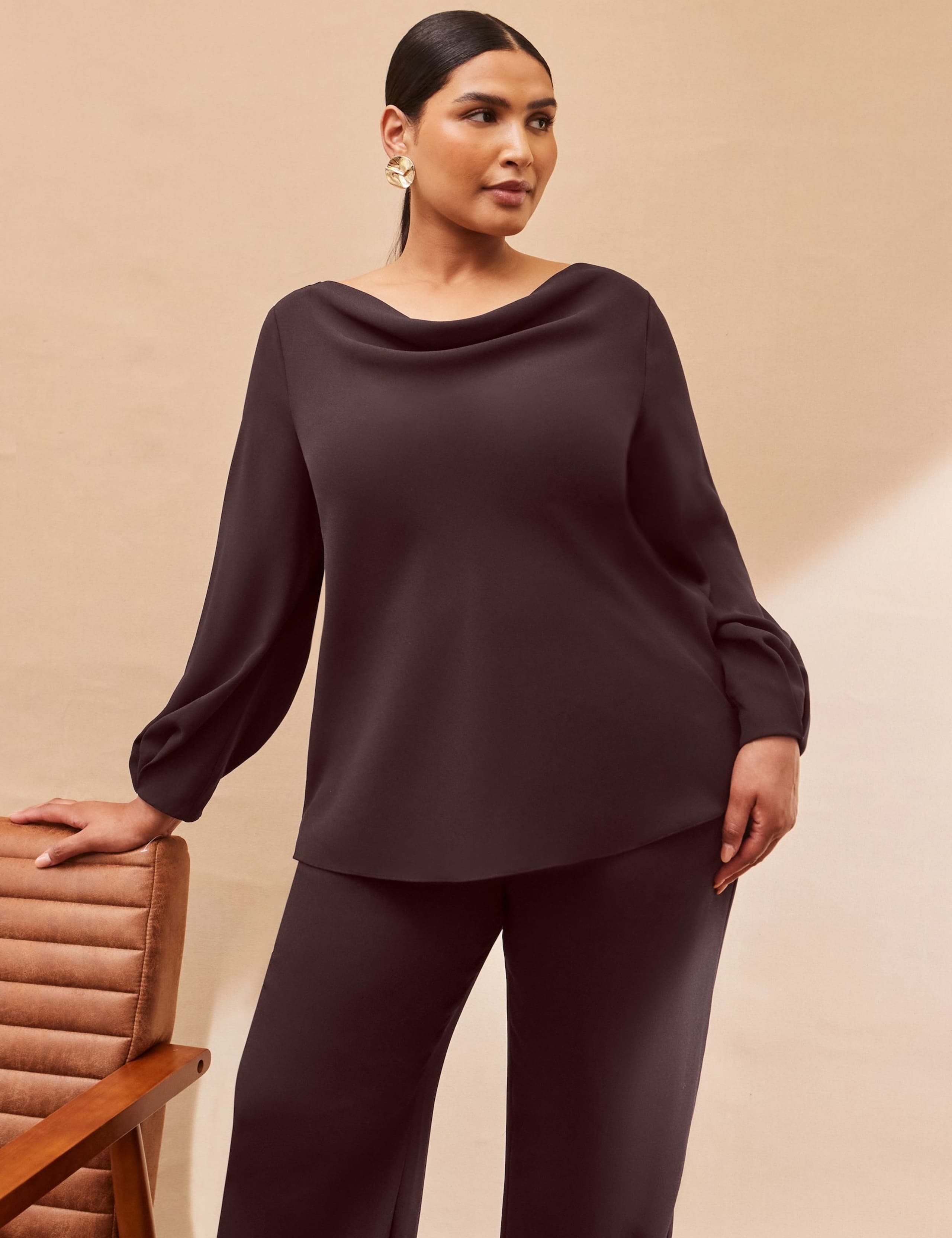 Cowl Neck Blouse 1 of 5