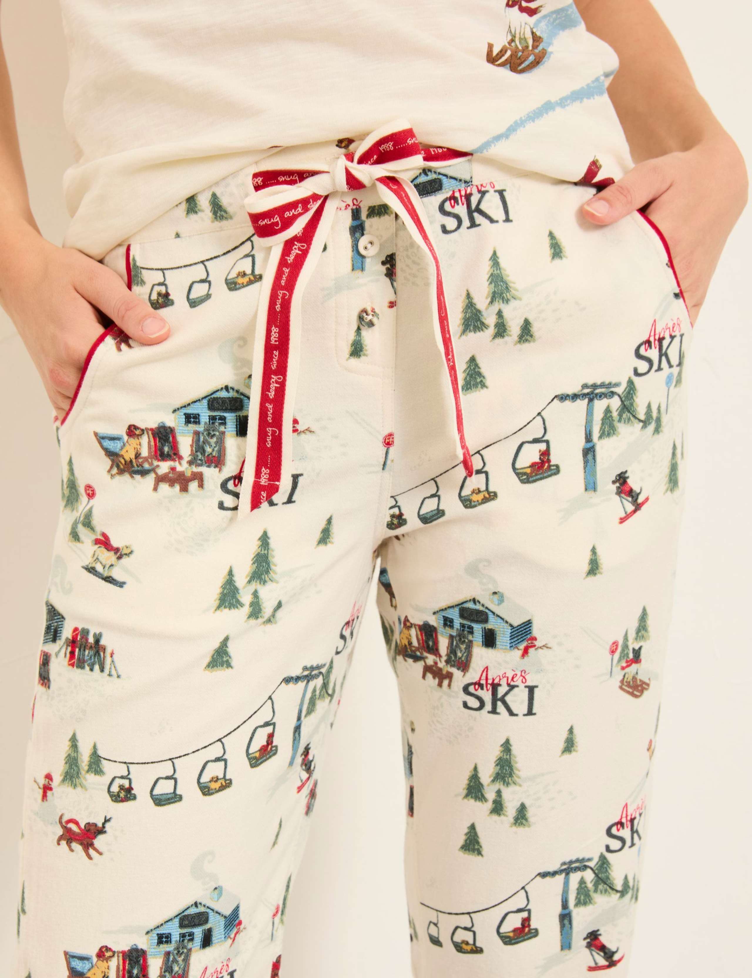 Pure Cotton Apres Ski Dog Pyjama Bottoms 4 of 5
