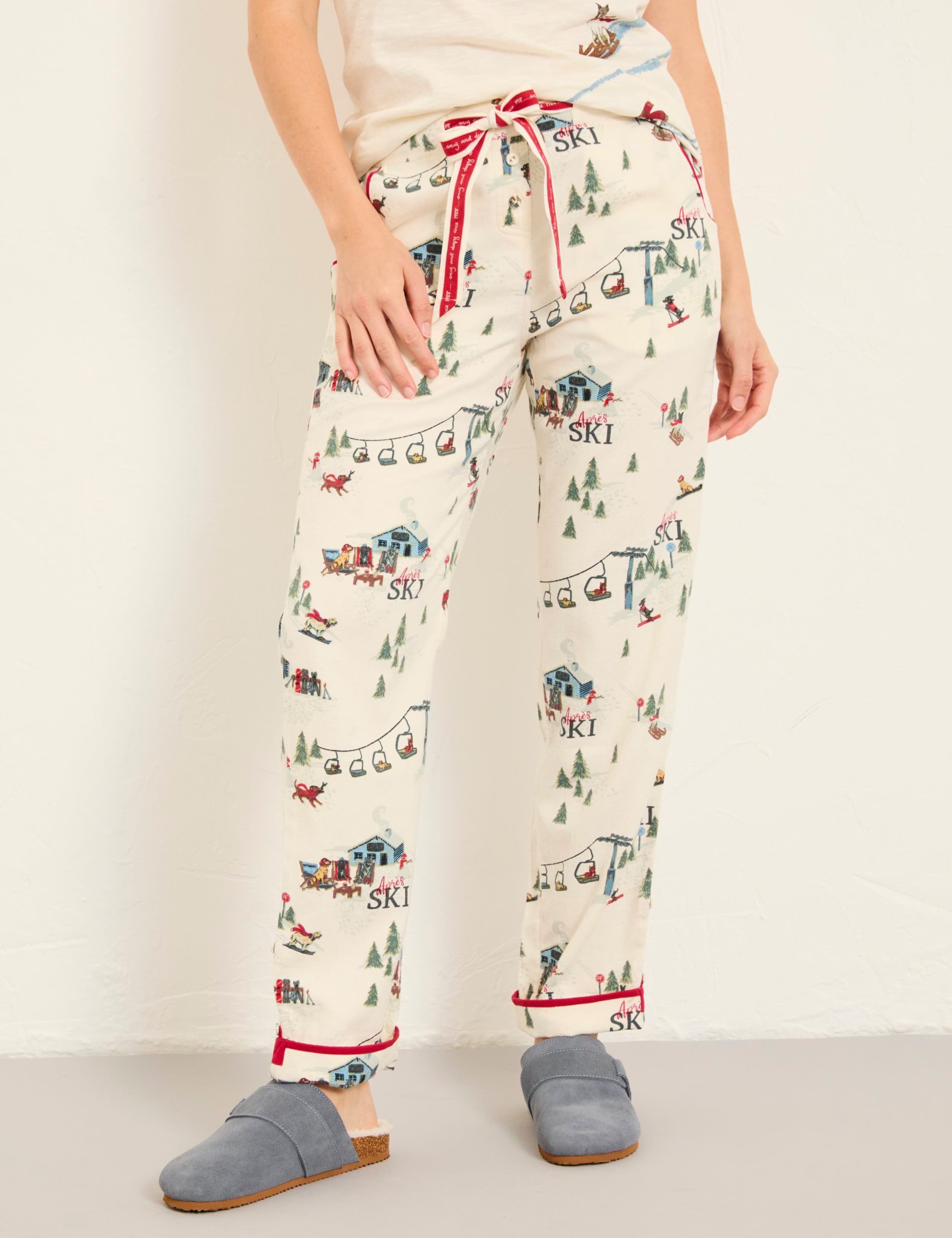 Pure Cotton Apres Ski Dog Pyjama Bottoms 5 of 5