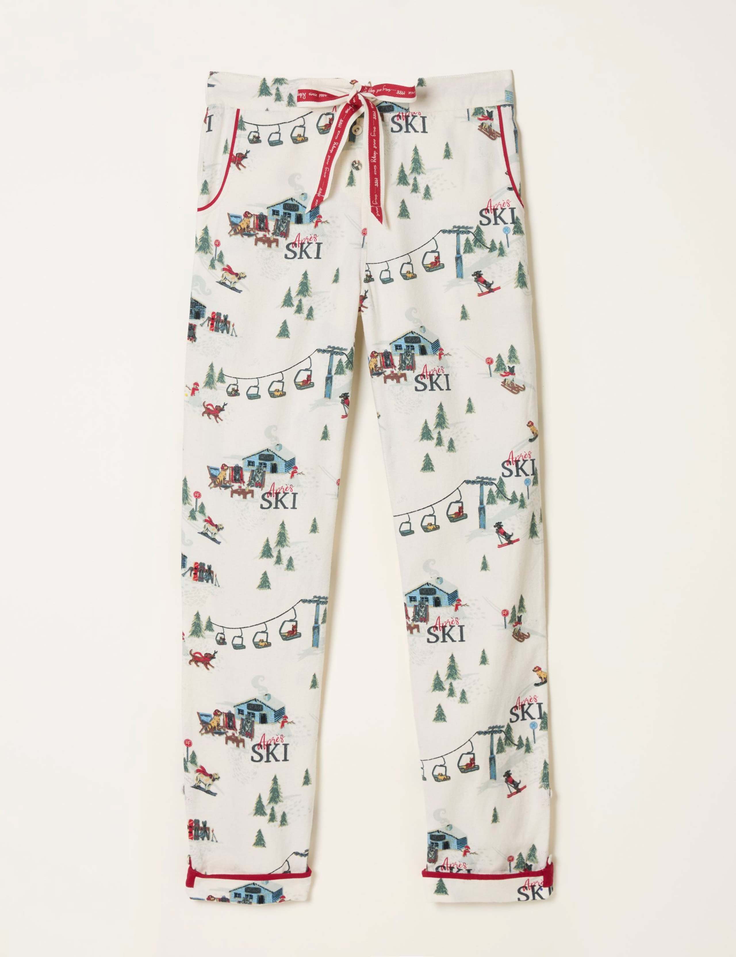 Pure Cotton Apres Ski Dog Pyjama Bottoms 2 of 5