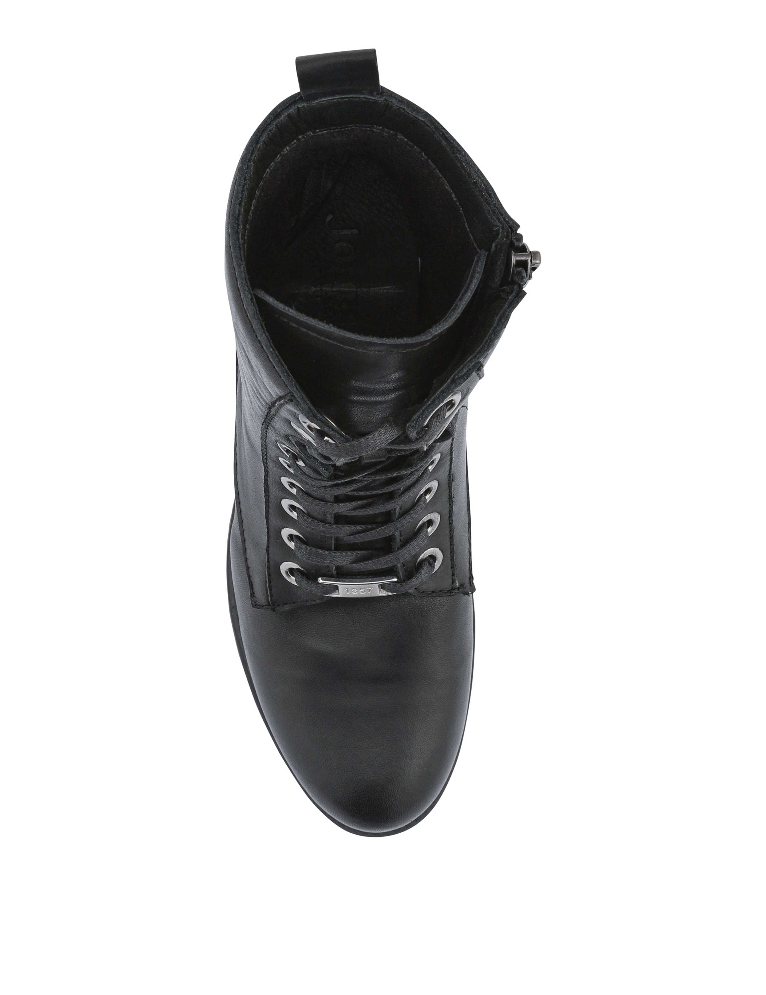 Leather Lace Up Block Heel Ankle Boots 4 of 6