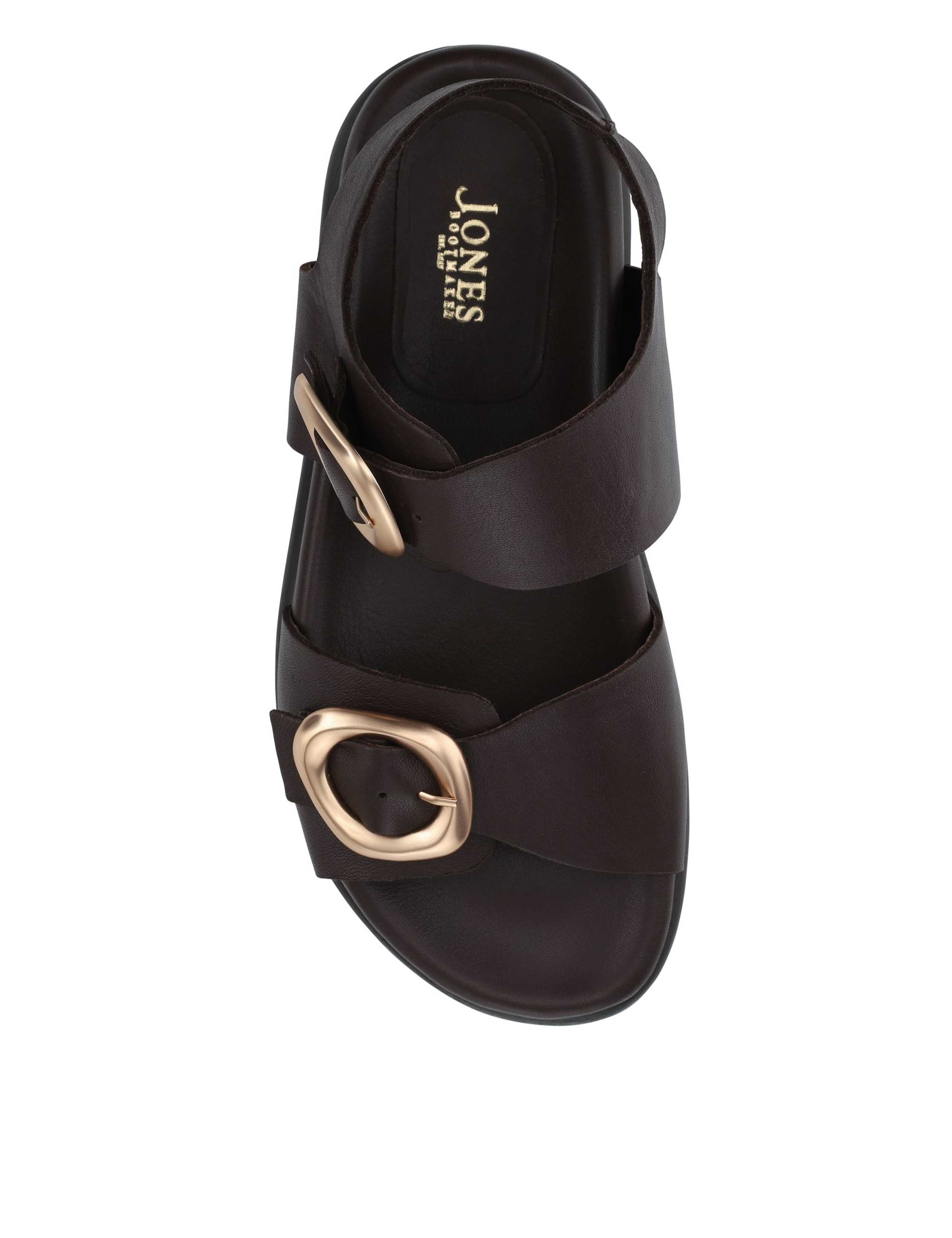 Leather Buckle Ankle Strap Platform Sandals 4 of 6