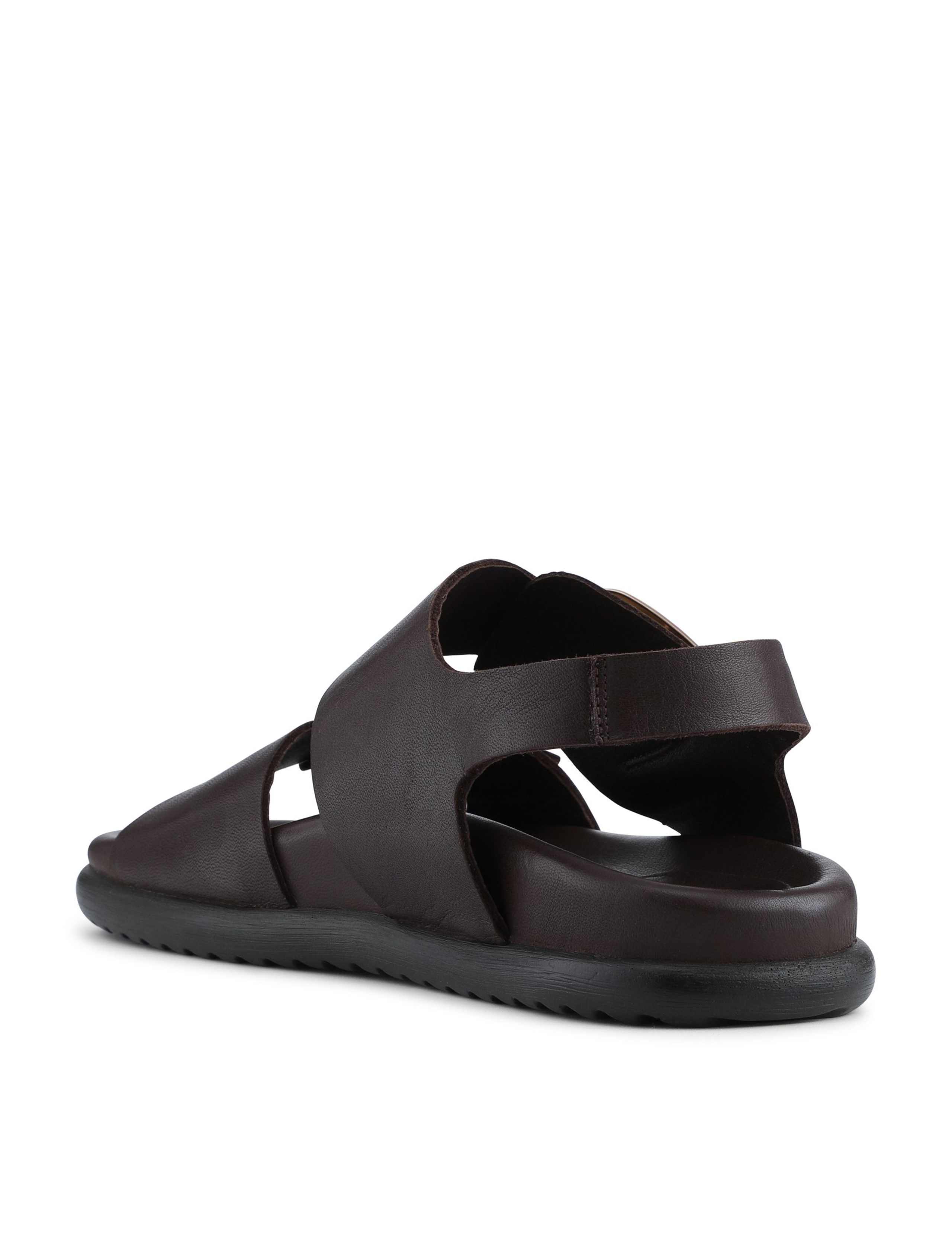 Leather Buckle Ankle Strap Platform Sandals 5 of 6