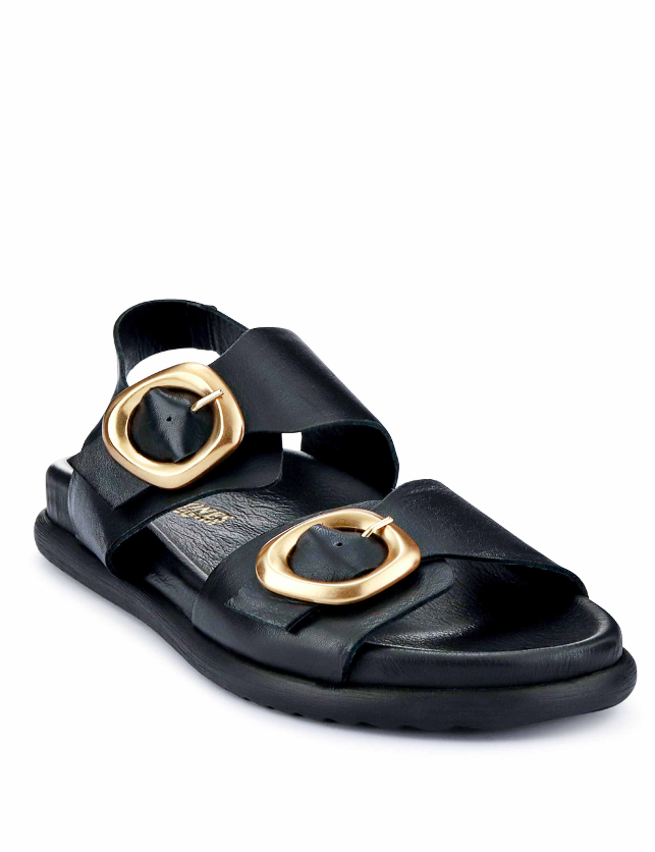 Leather Buckle Ankle Strap Platform Sandals 5 of 7
