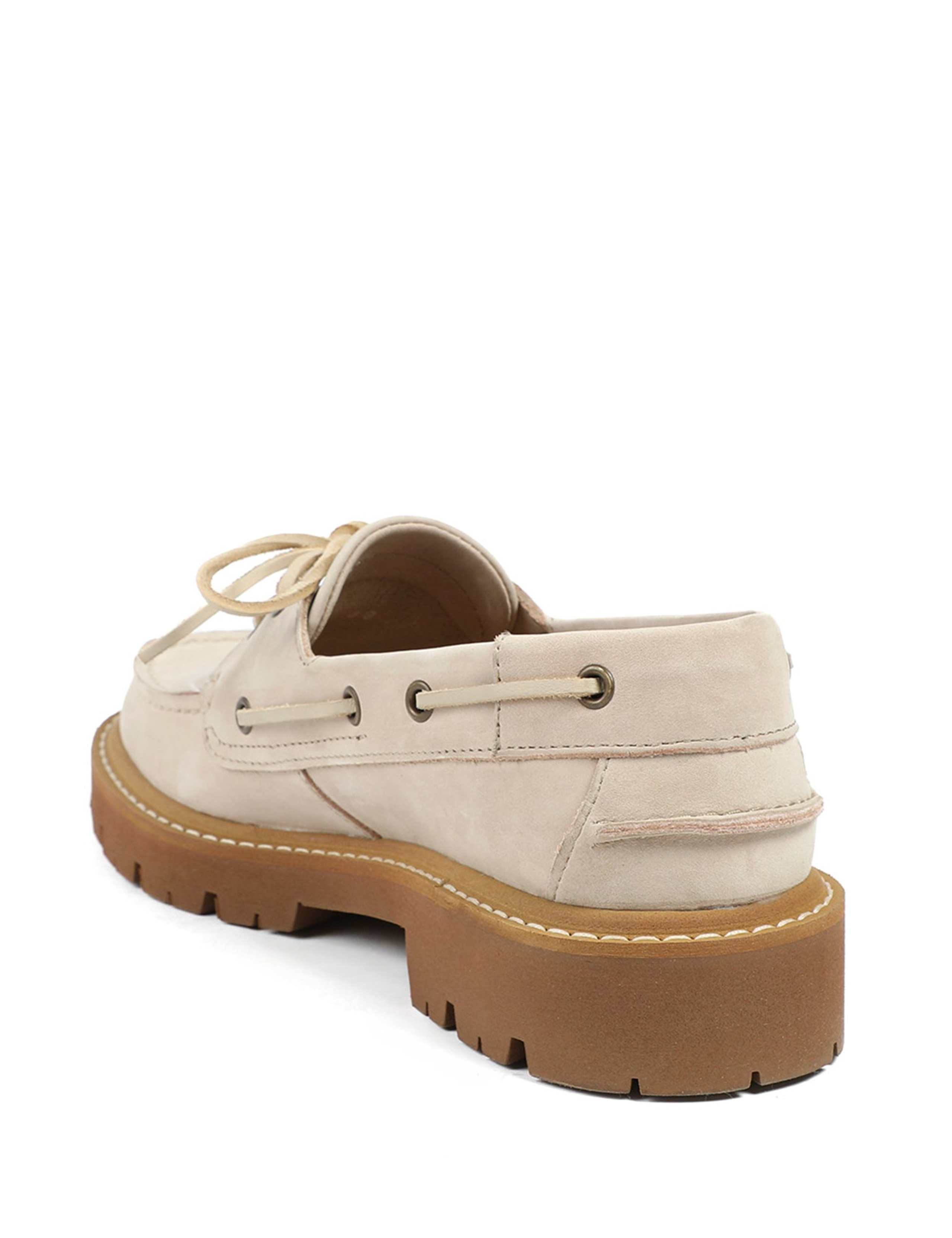 Suede Platform Moccasin Shoes 5 of 6