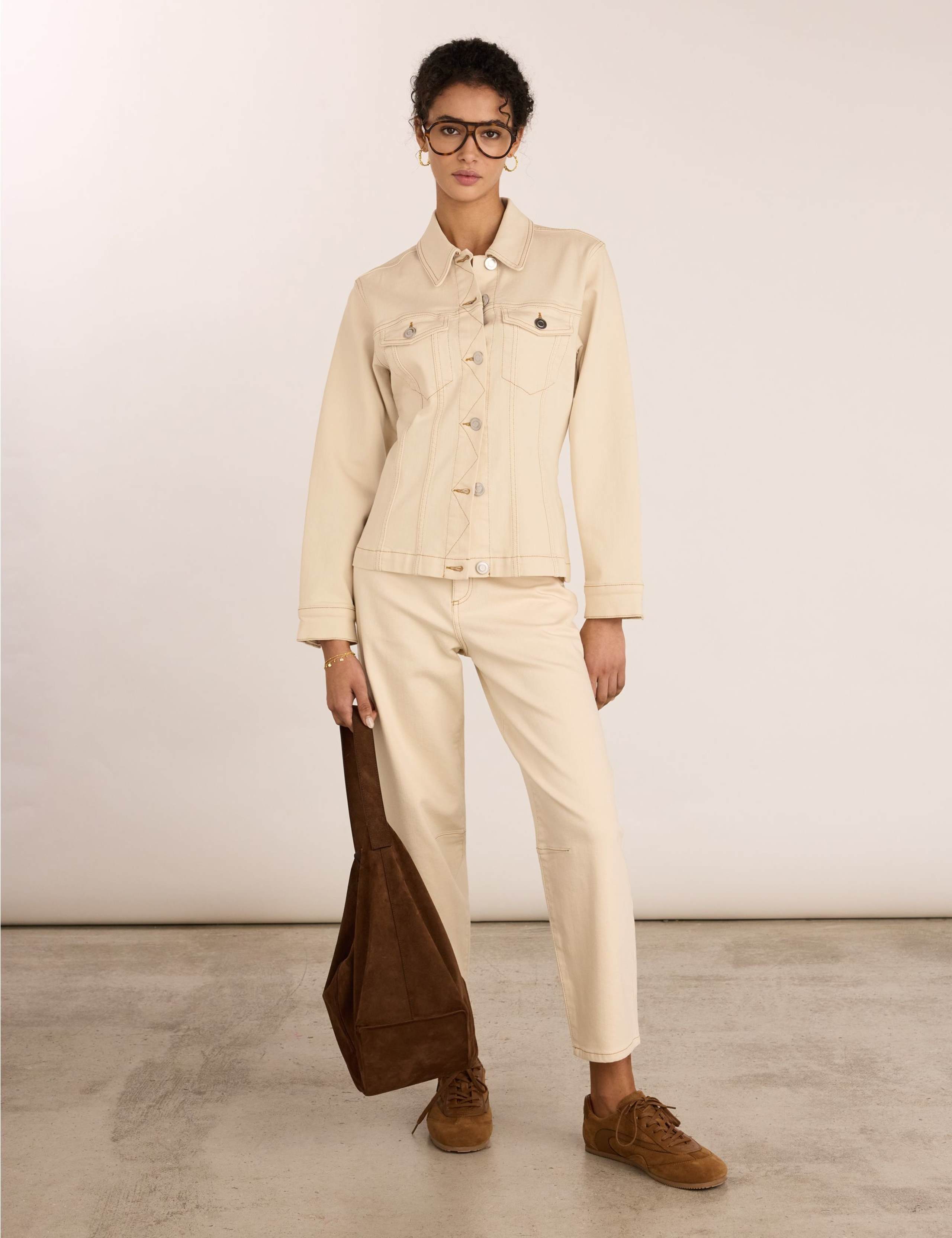 Cotton Rich Denim Collared Jacket 5 of 6