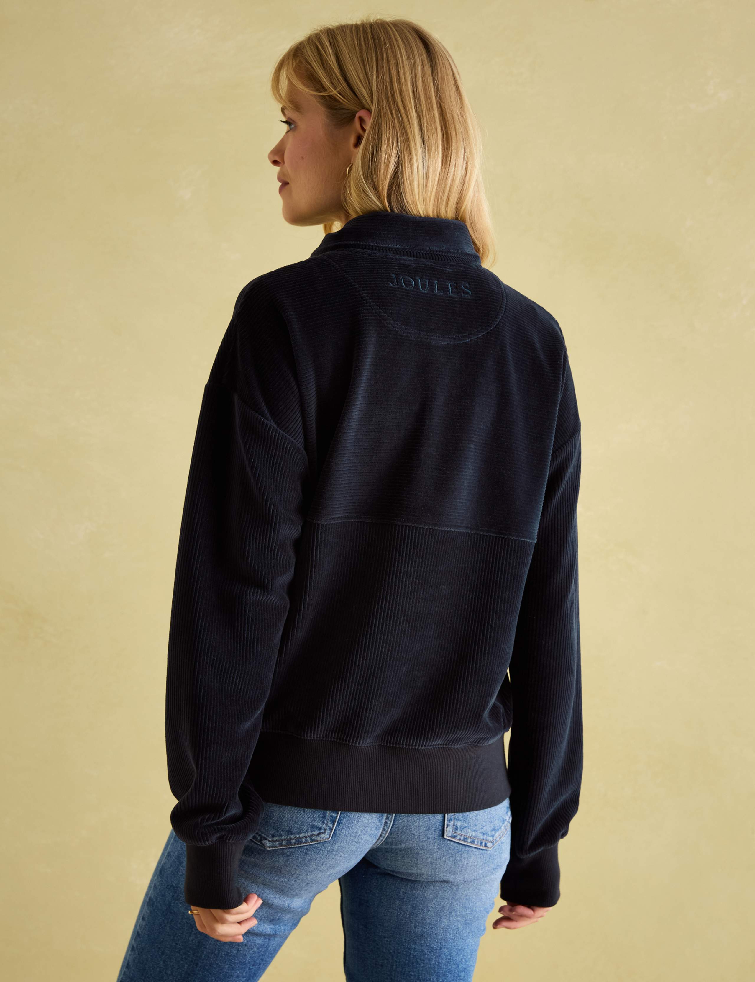 Cotton Rich Corduroy Funnel Neck Sweatshirt 4 of 7