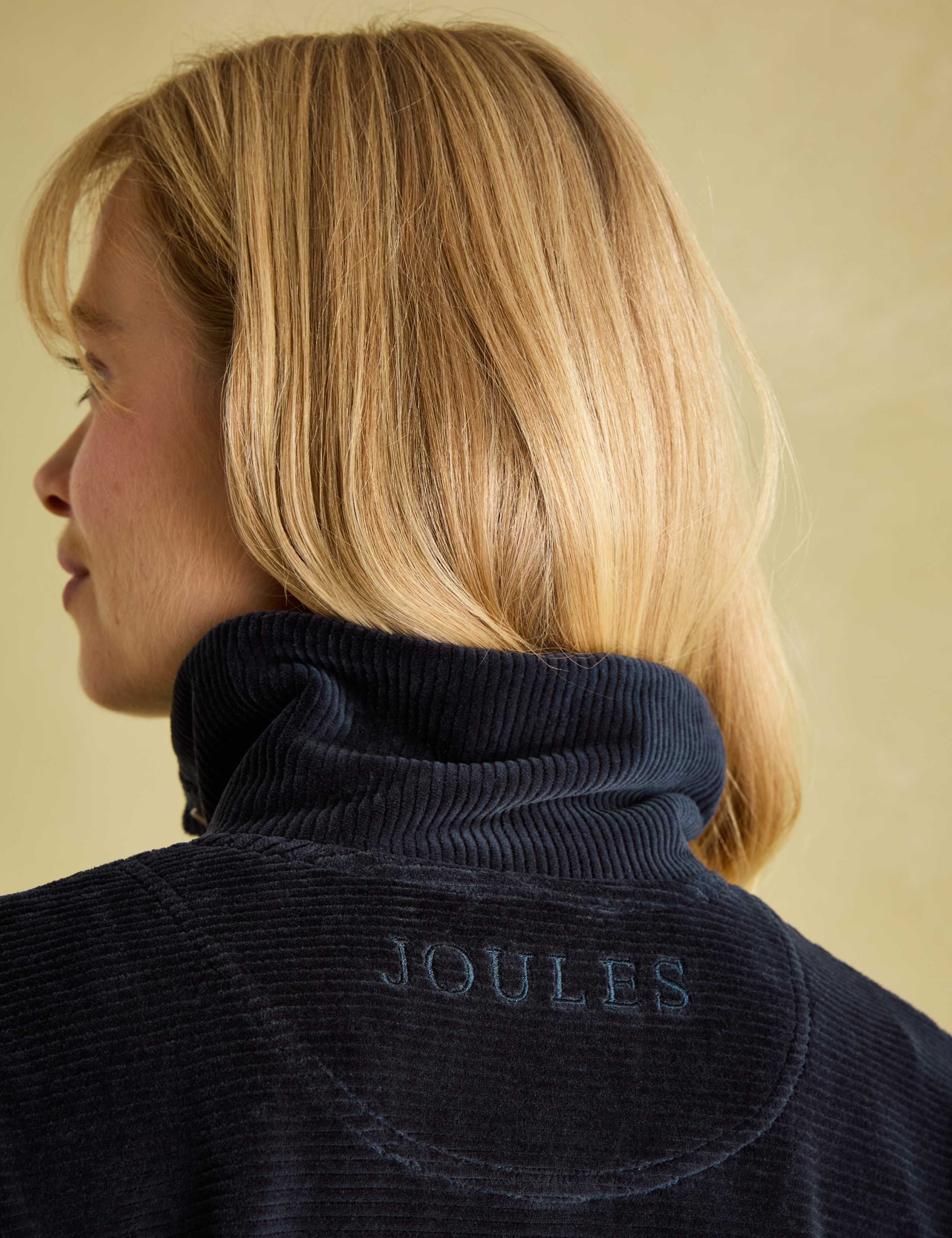 Cotton Rich Corduroy Funnel Neck Sweatshirt 6 of 7