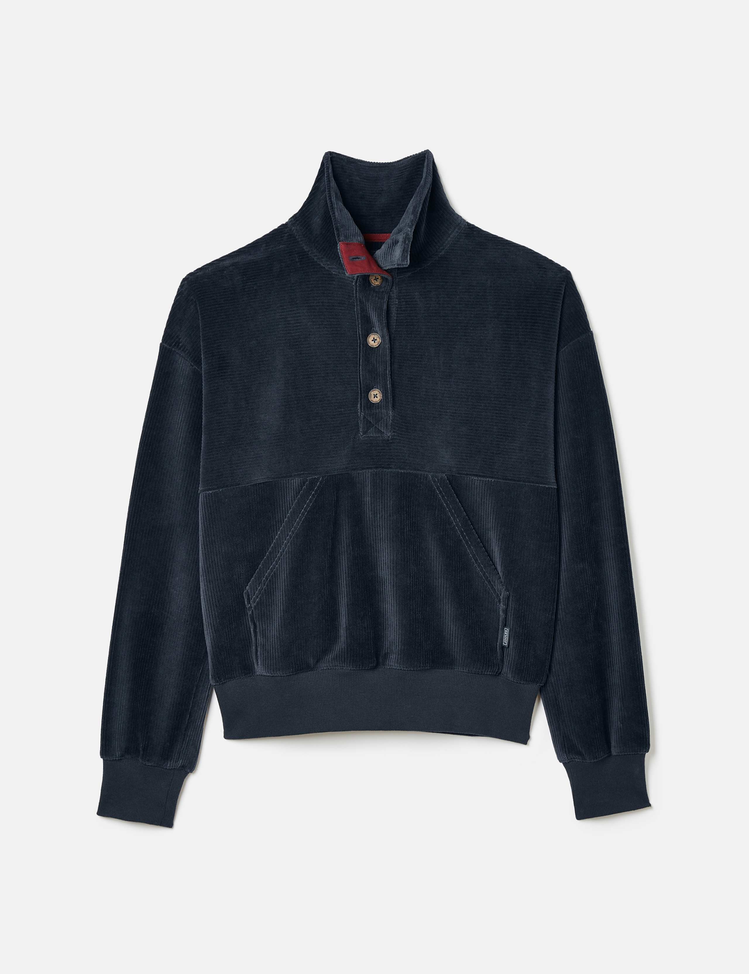 Cotton Rich Corduroy Funnel Neck Sweatshirt 2 of 7