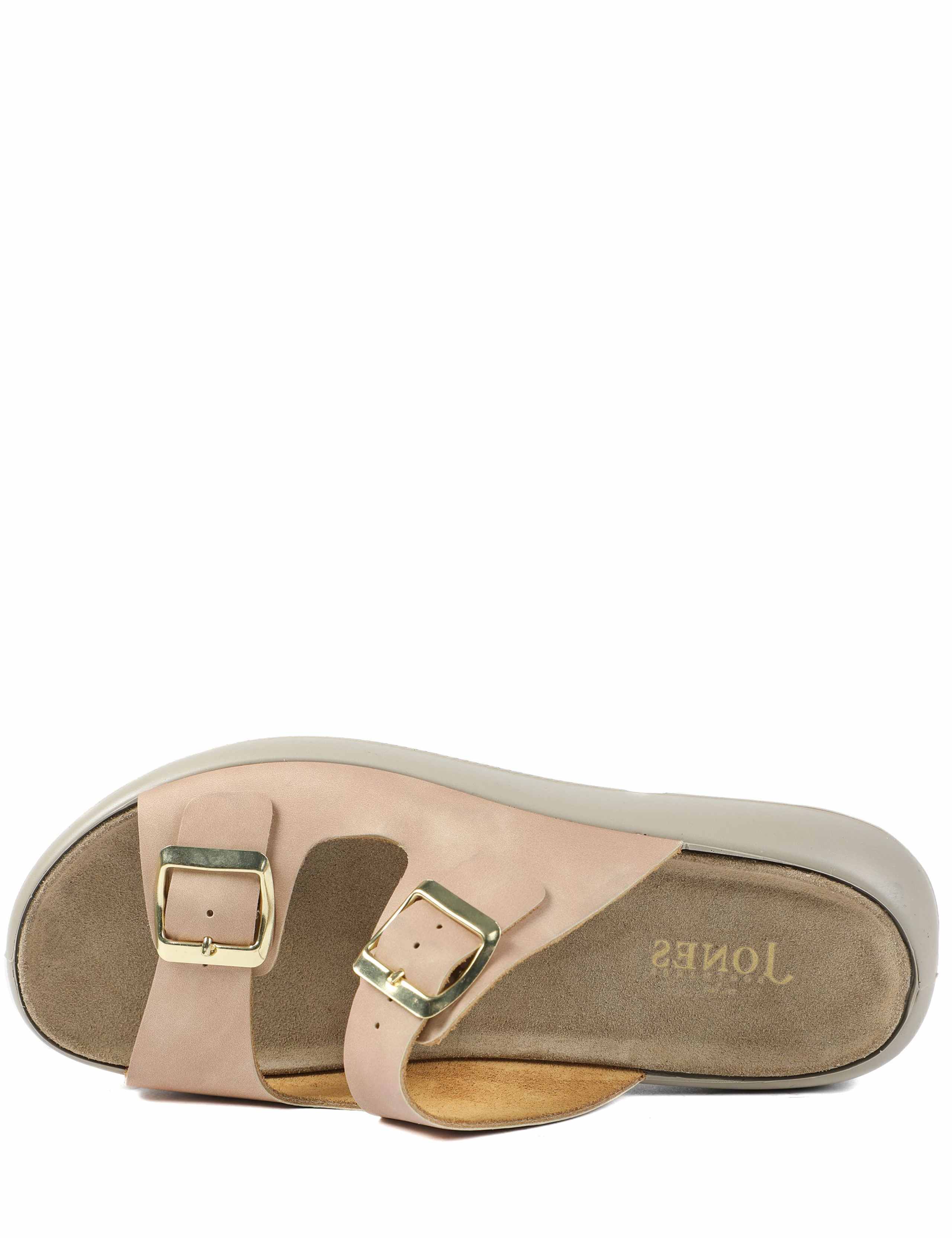 Leather Buckle Flatform Sliders 3 of 5