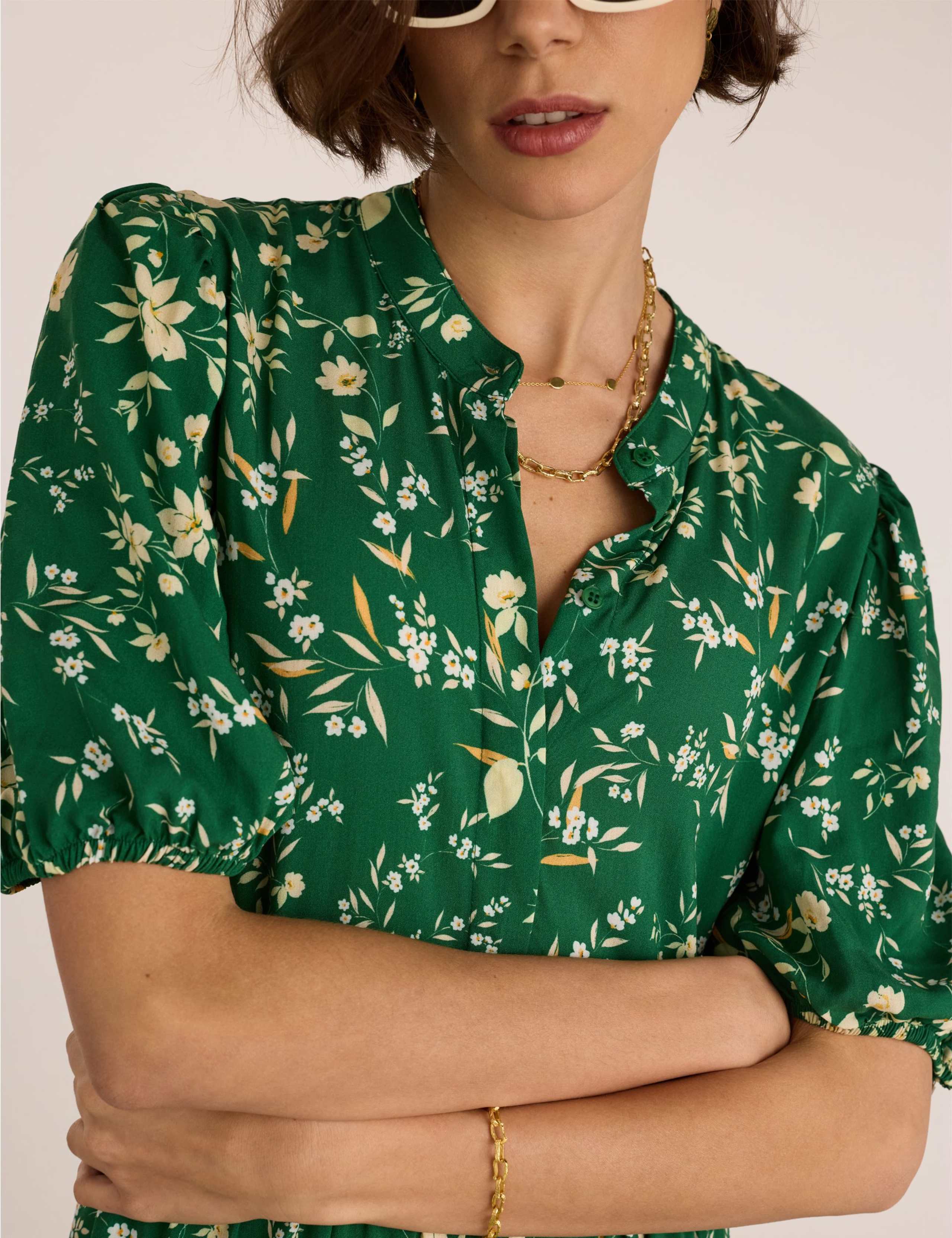 Floral Midi Tea Dress 5 of 5