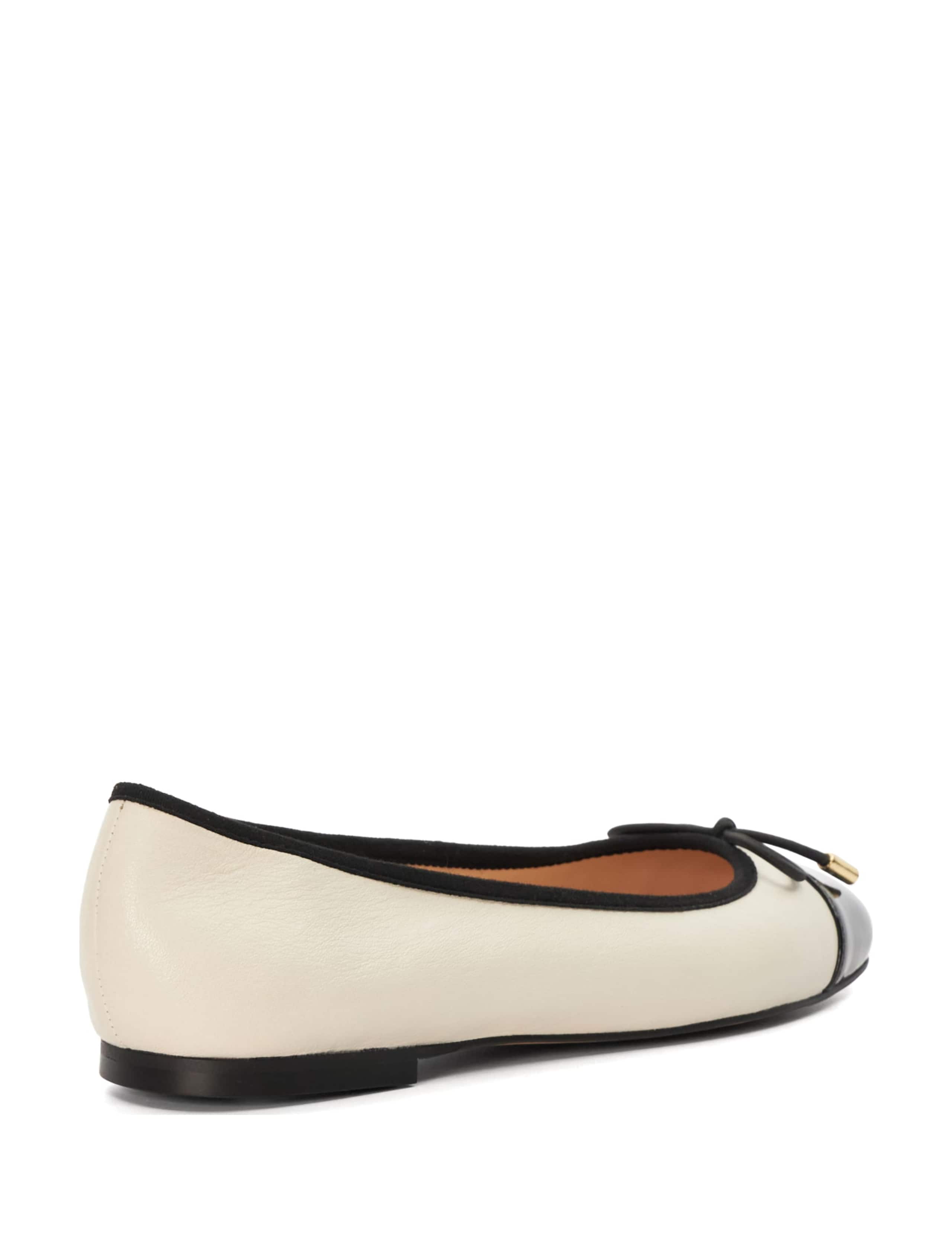 Leather Bow Ballet Pumps 3 of 5