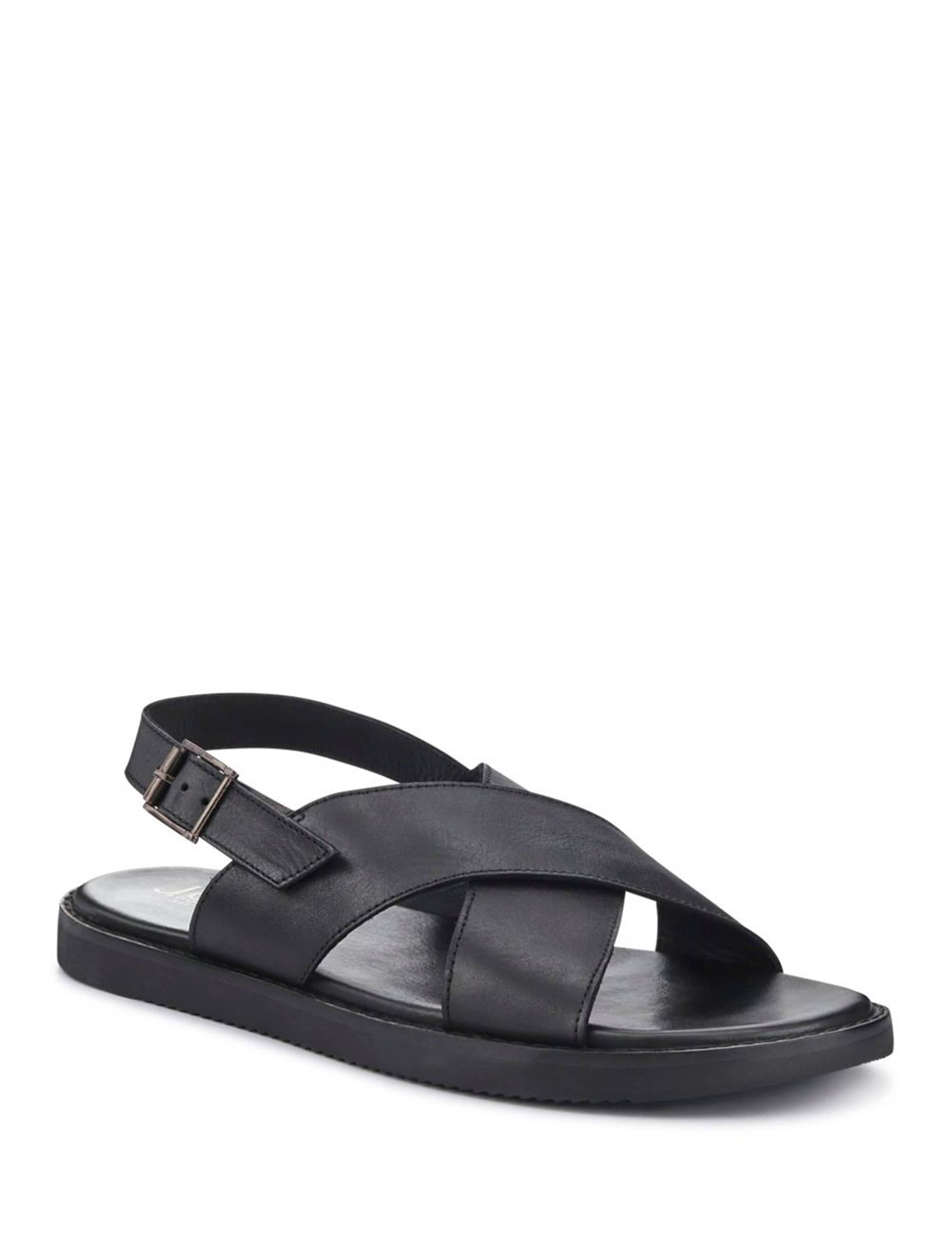 Leather Crossover Strap Sandals 2 of 5