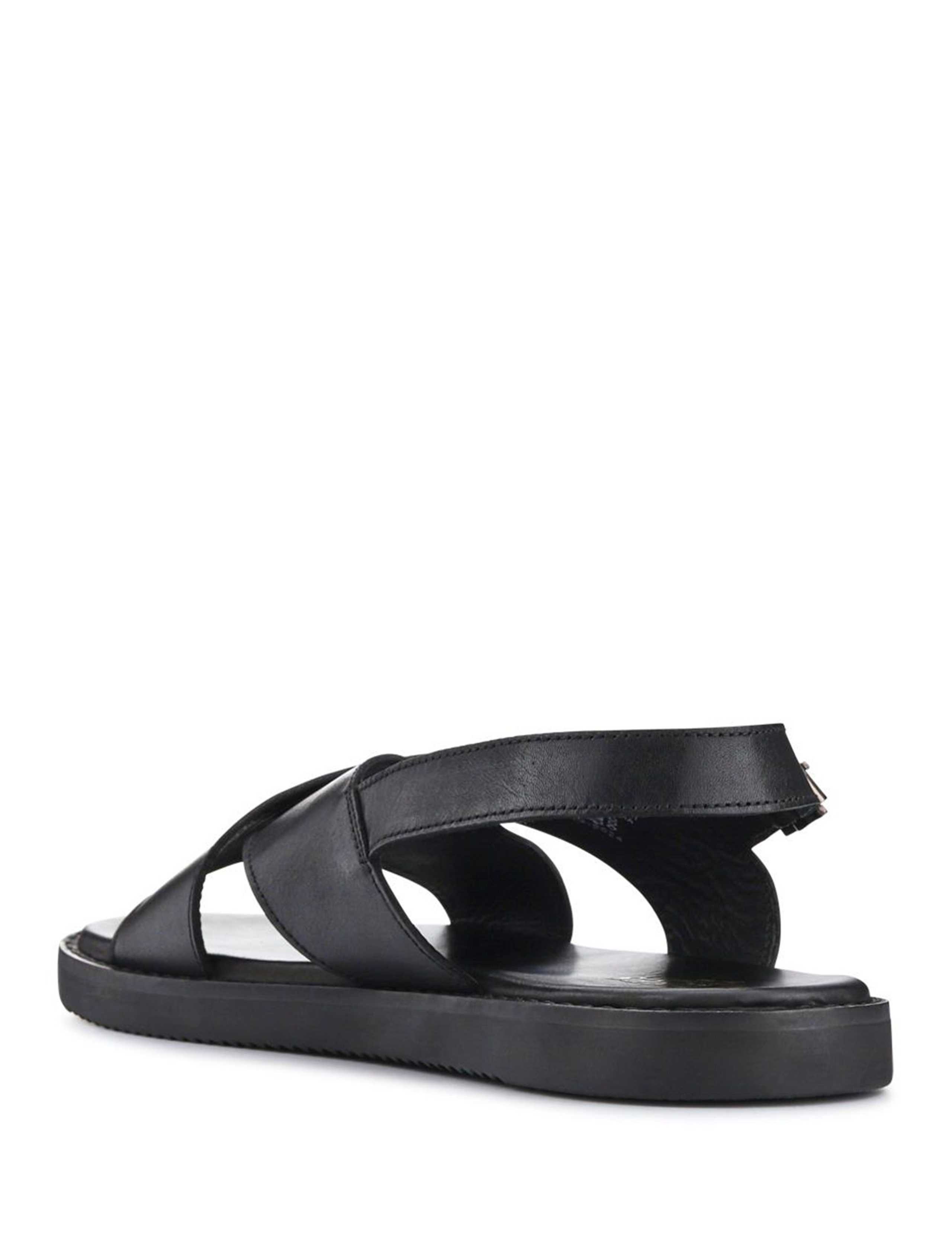 Leather Crossover Strap Sandals 3 of 5