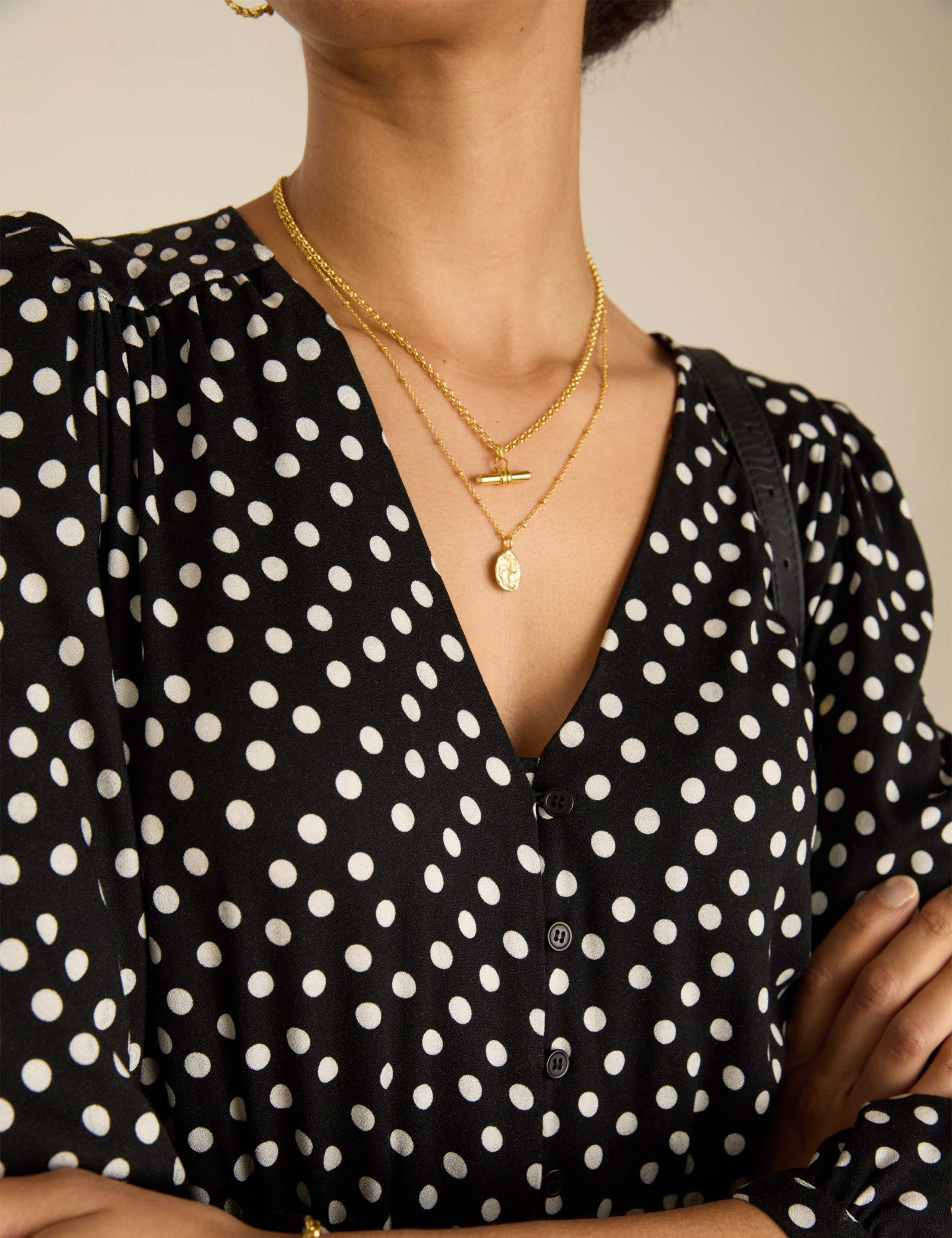 Polka Dot Midi Tea Dress 4 of 4