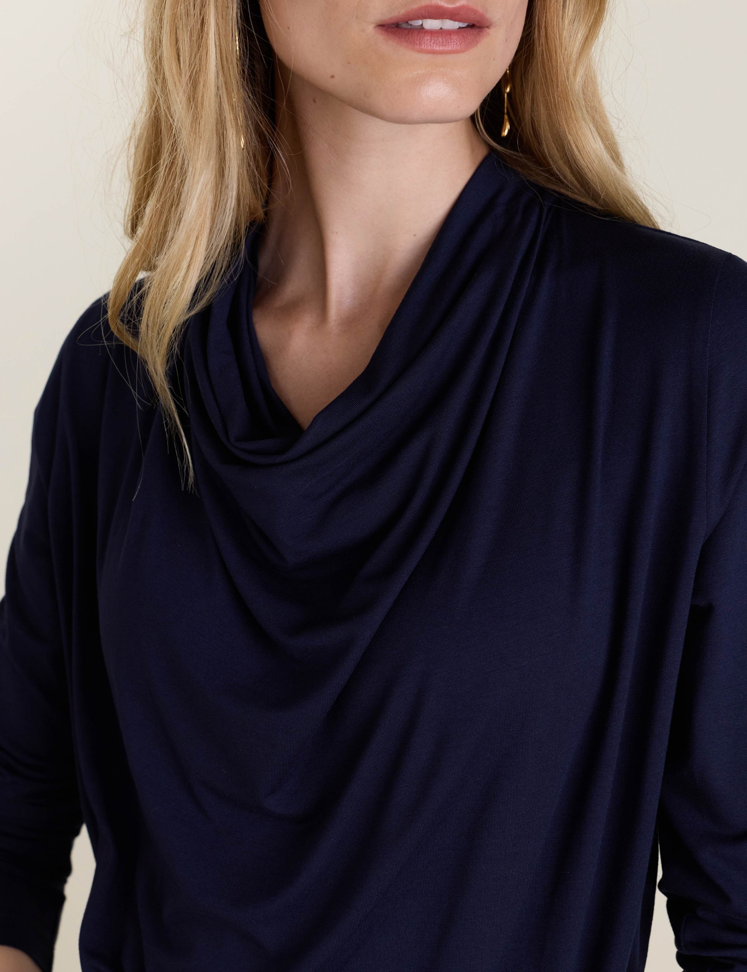Draped Crew Neck Top 2 of 3