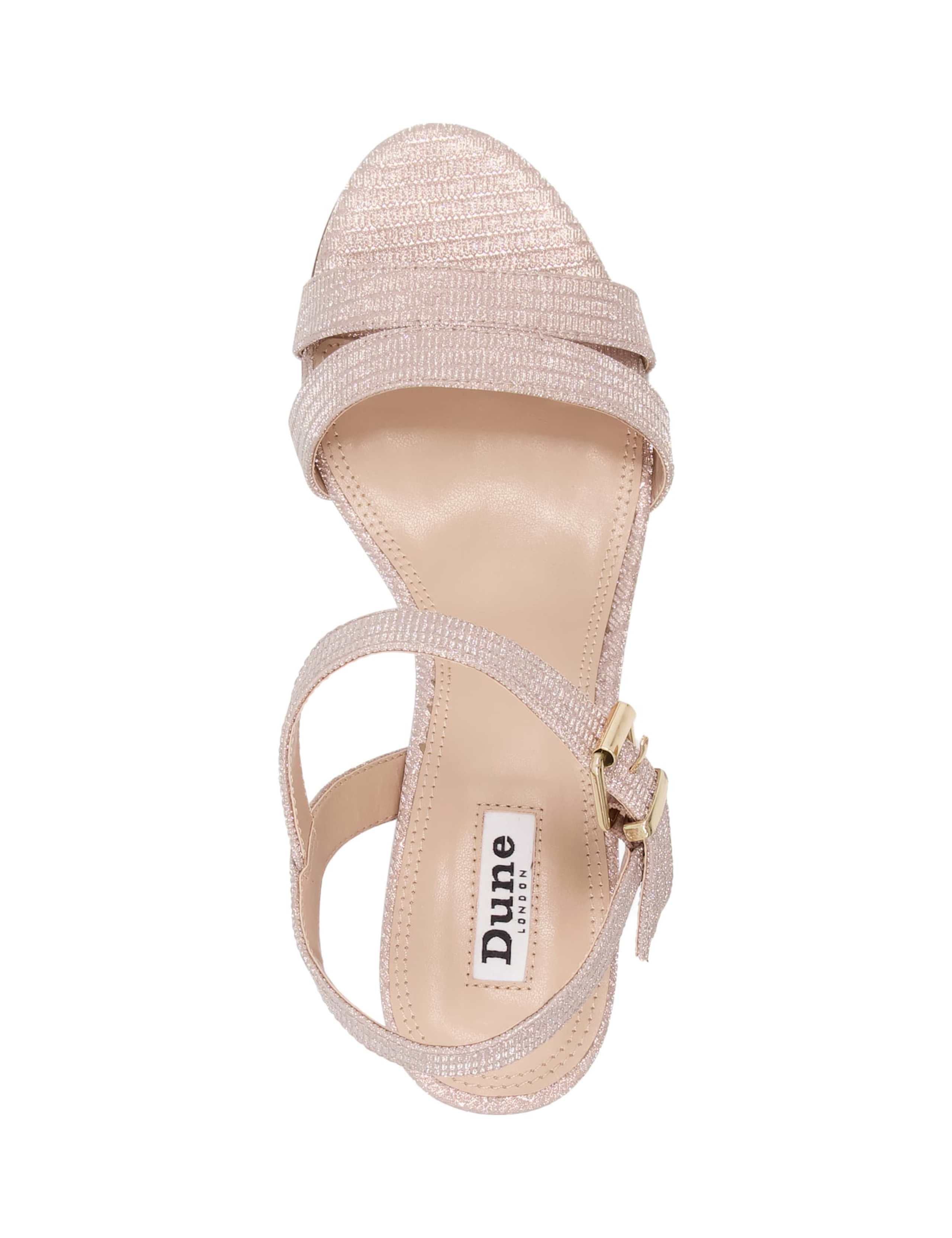Glitter Ankle Strap Block Heel Sandals 5 of 5