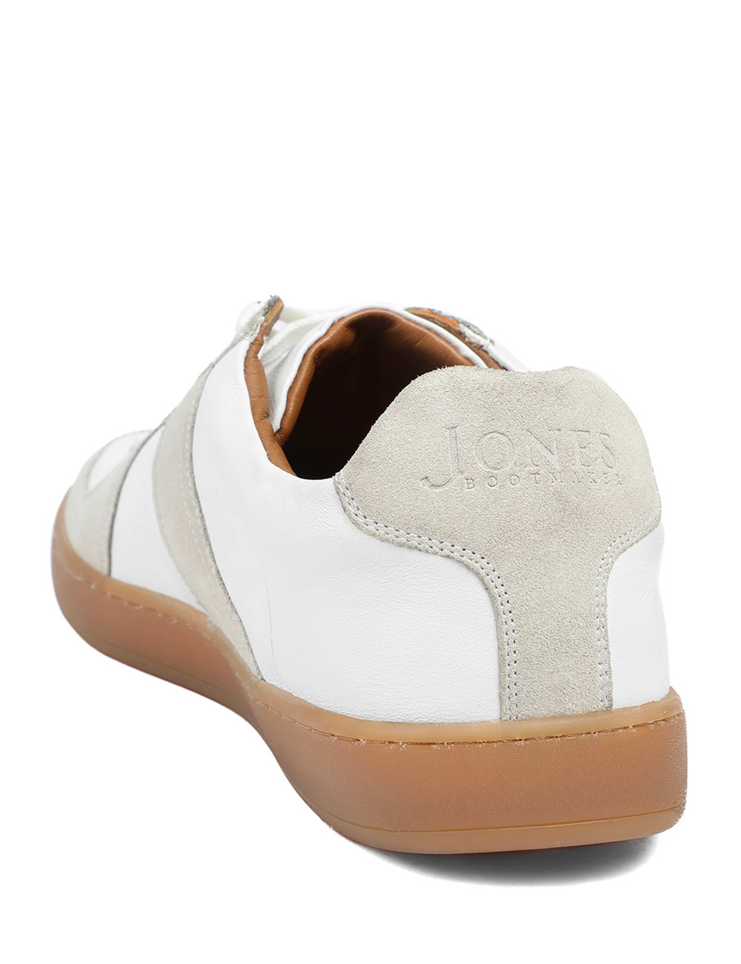 Wide Fit Leather Lace Up Trainers 2 of 6