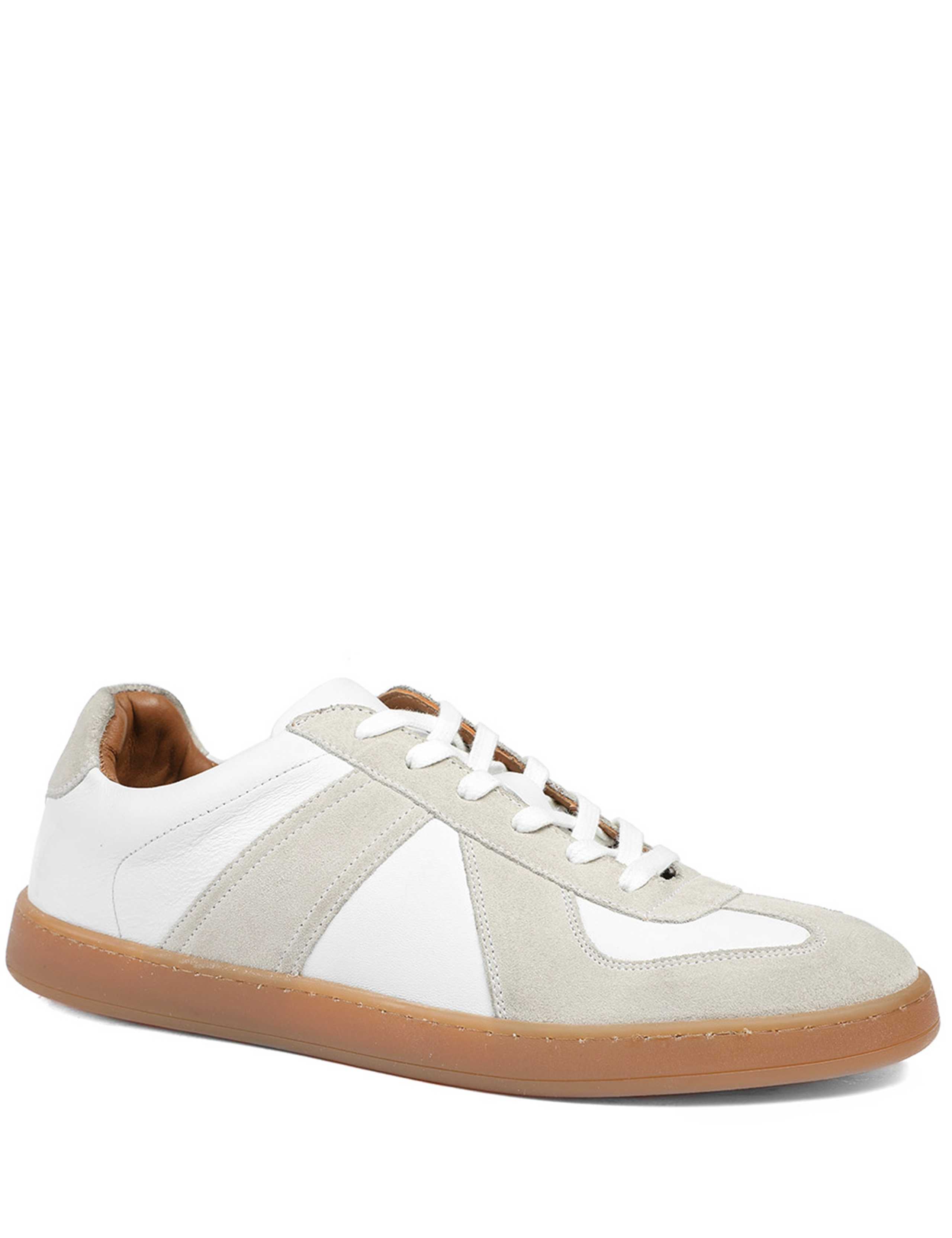 Wide Fit Leather Lace Up Trainers 3 of 6