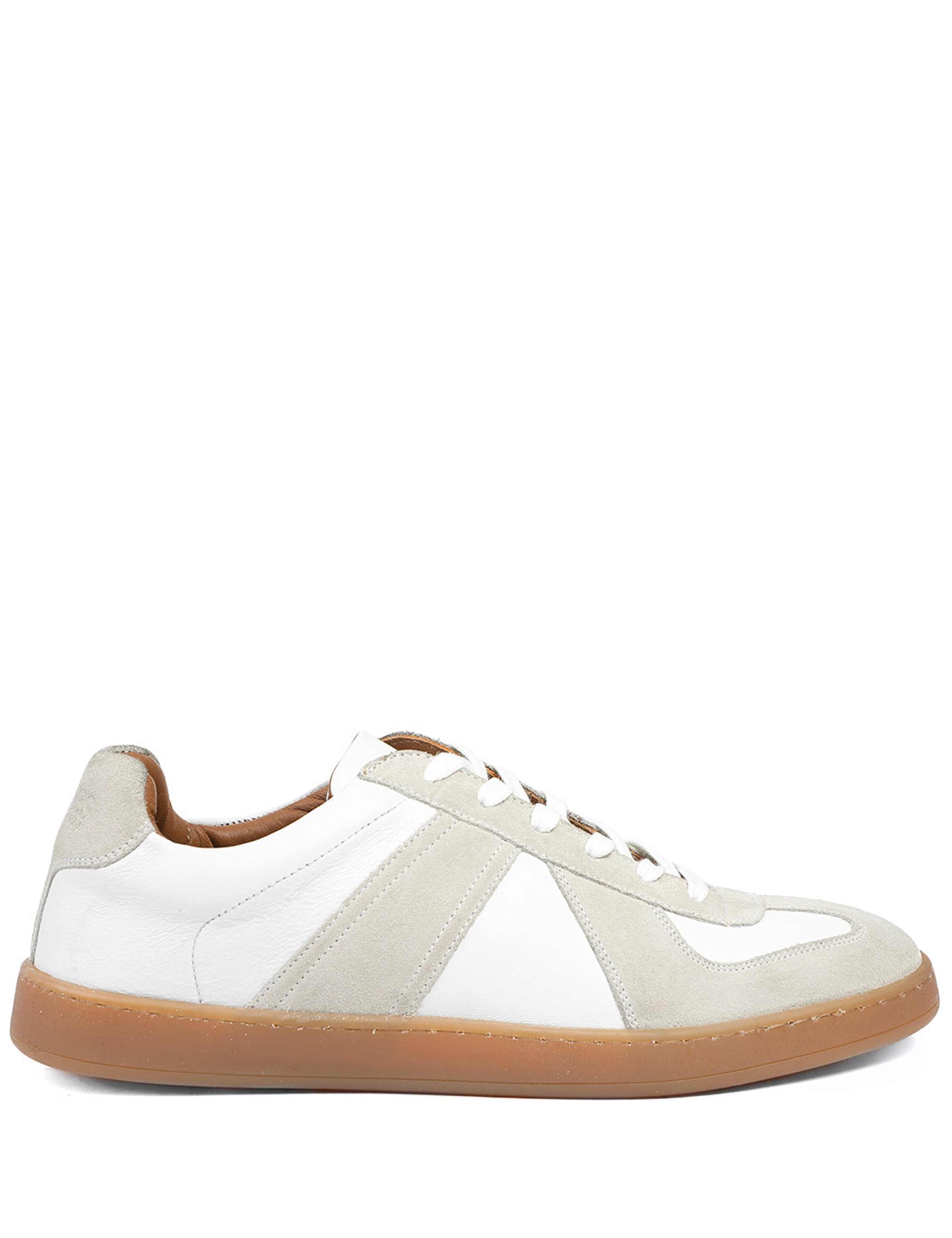 Wide Fit Leather Lace Up Trainers 6 of 6