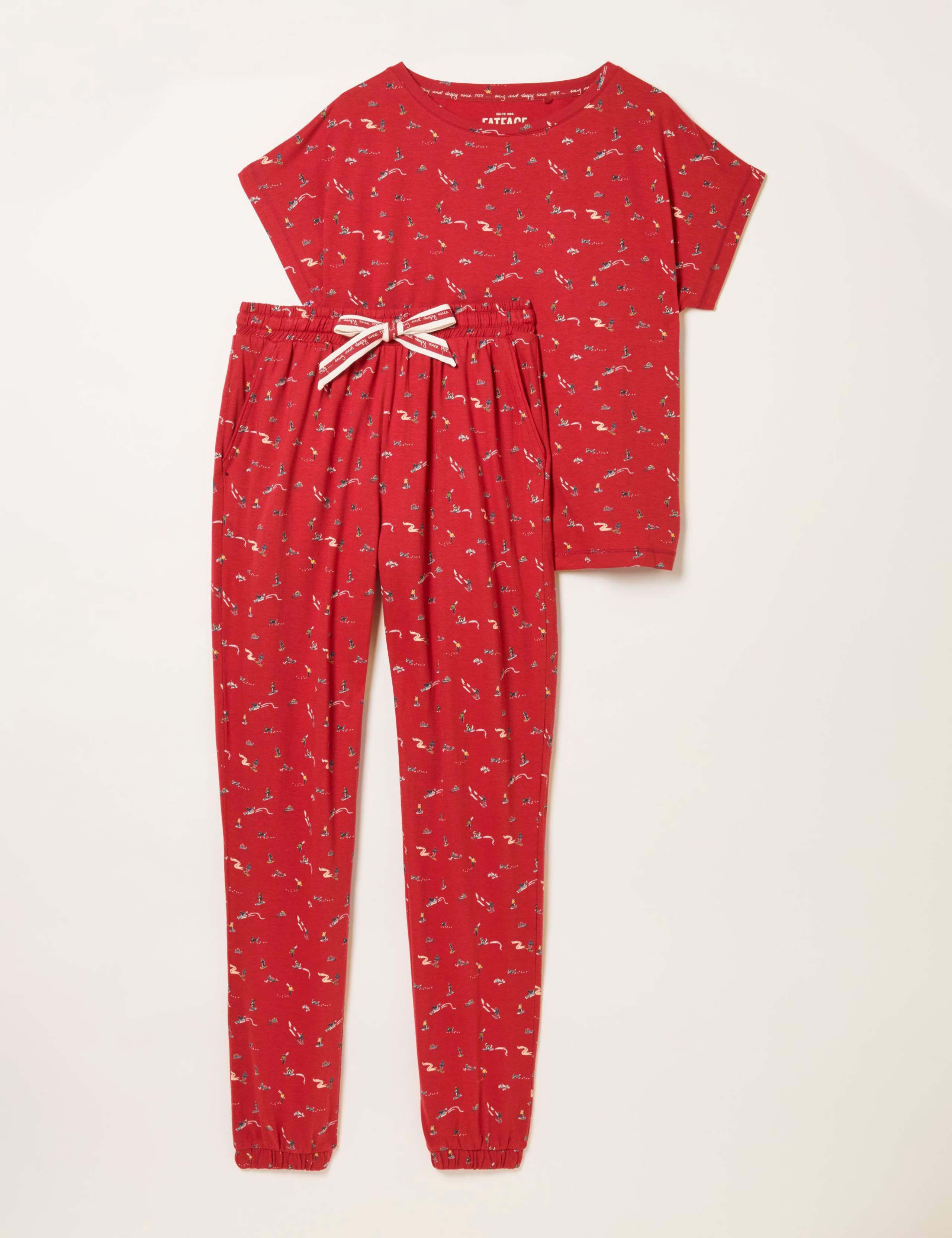 Cotton Modal Ski Print Pyjama Set 2 of 7