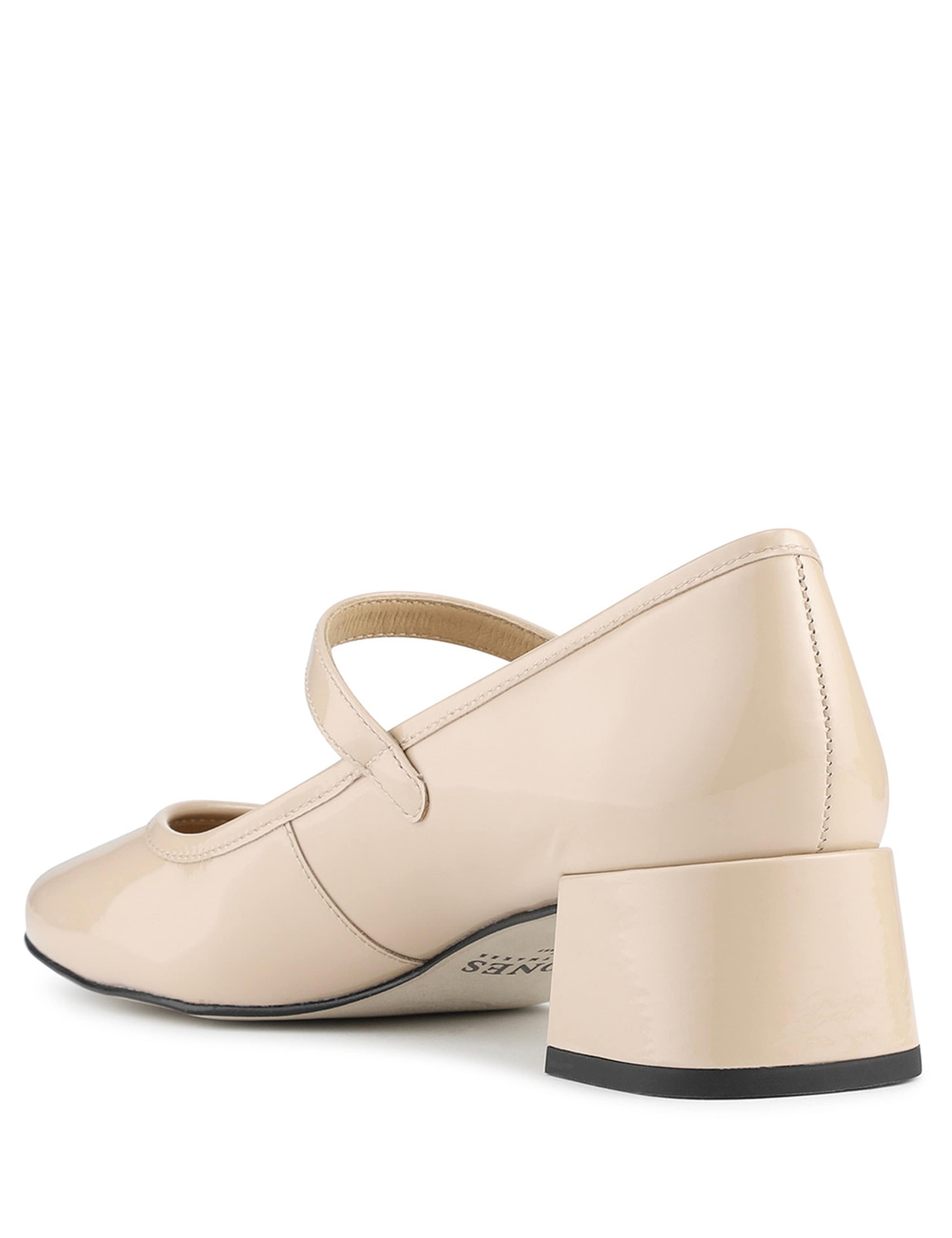 Leather Block Heel Mary Jane Shoes 2 of 6