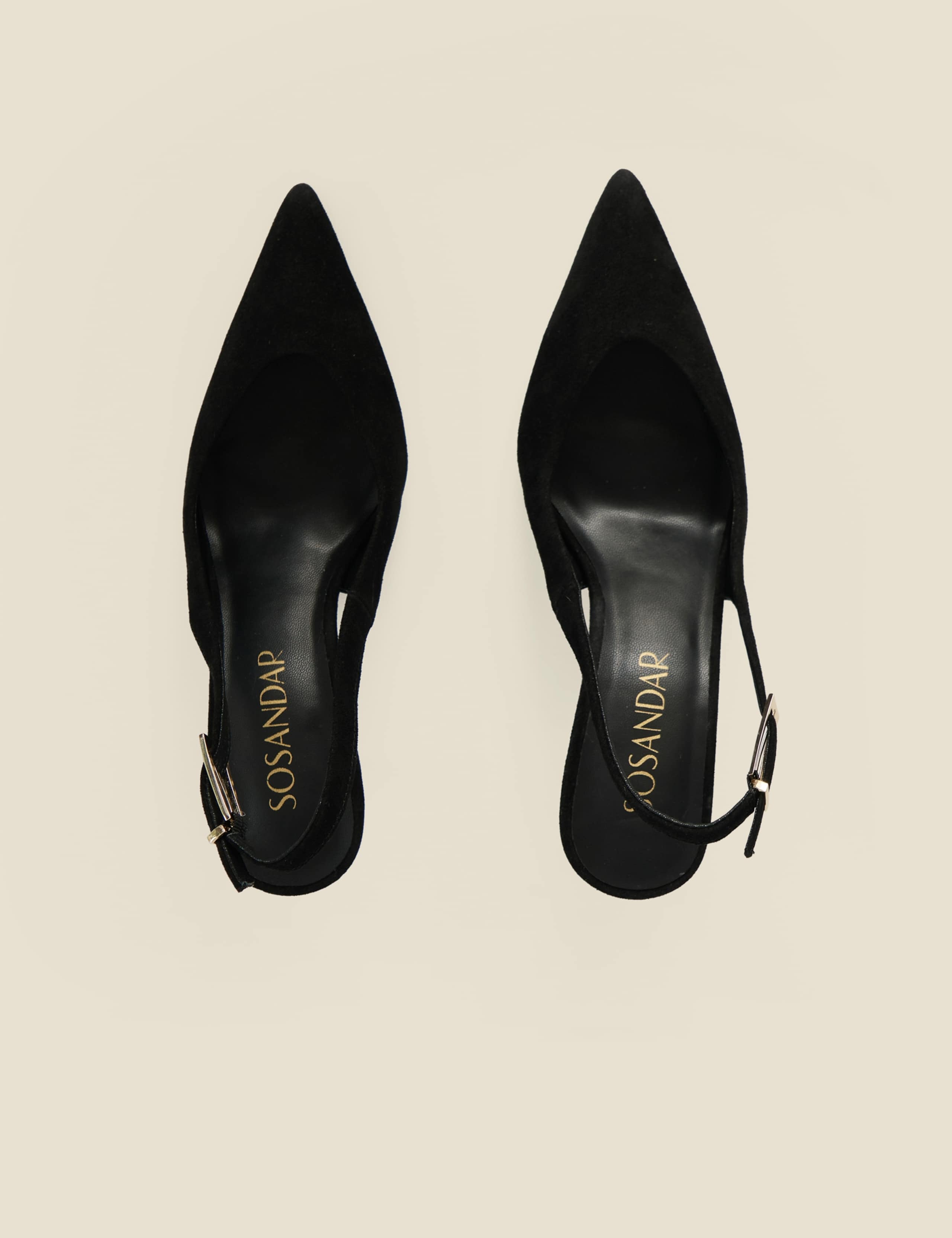 Suede Slingback Court Shoes 4 of 4