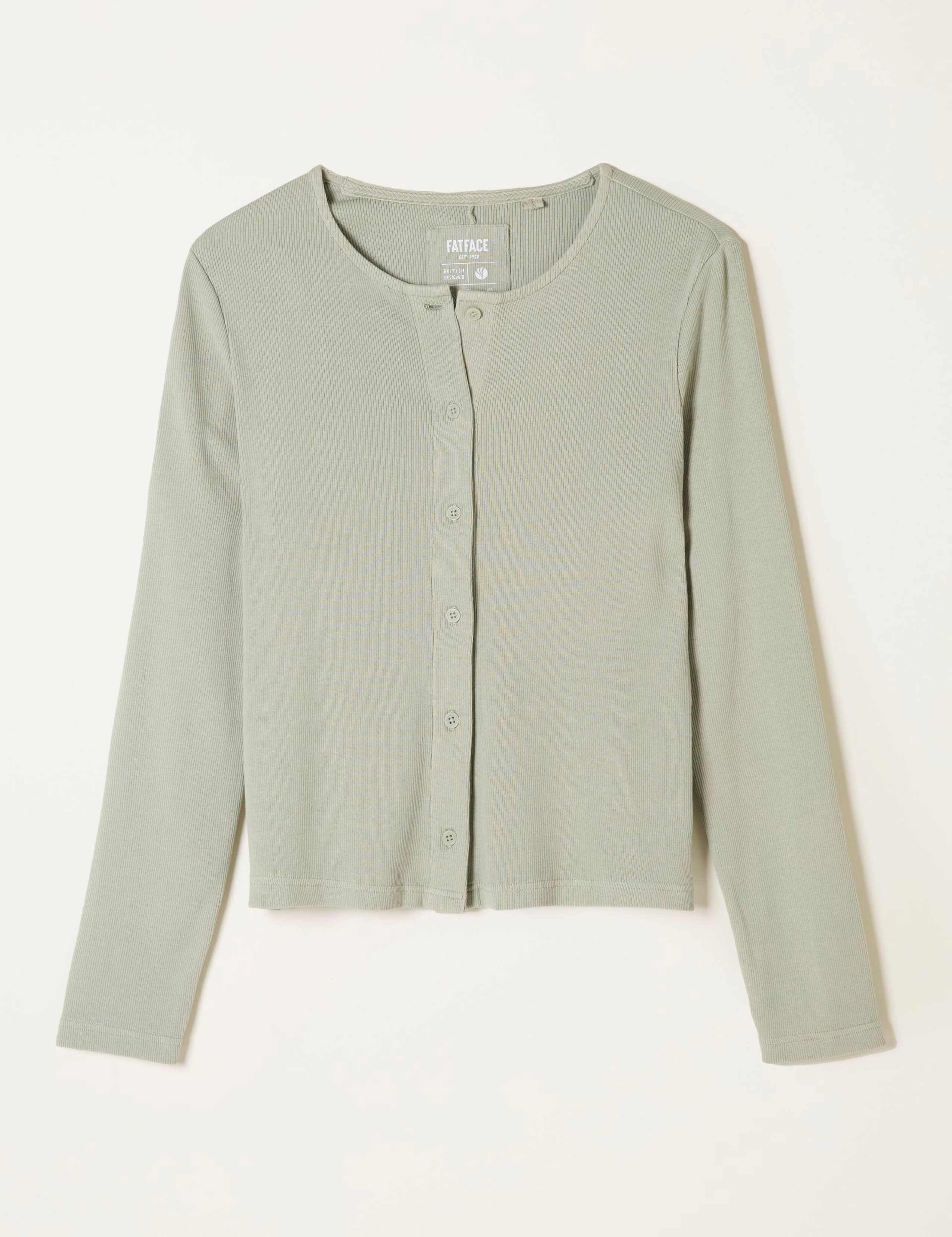 Cotton Rich Ribbed Pyjama Top 2 of 5