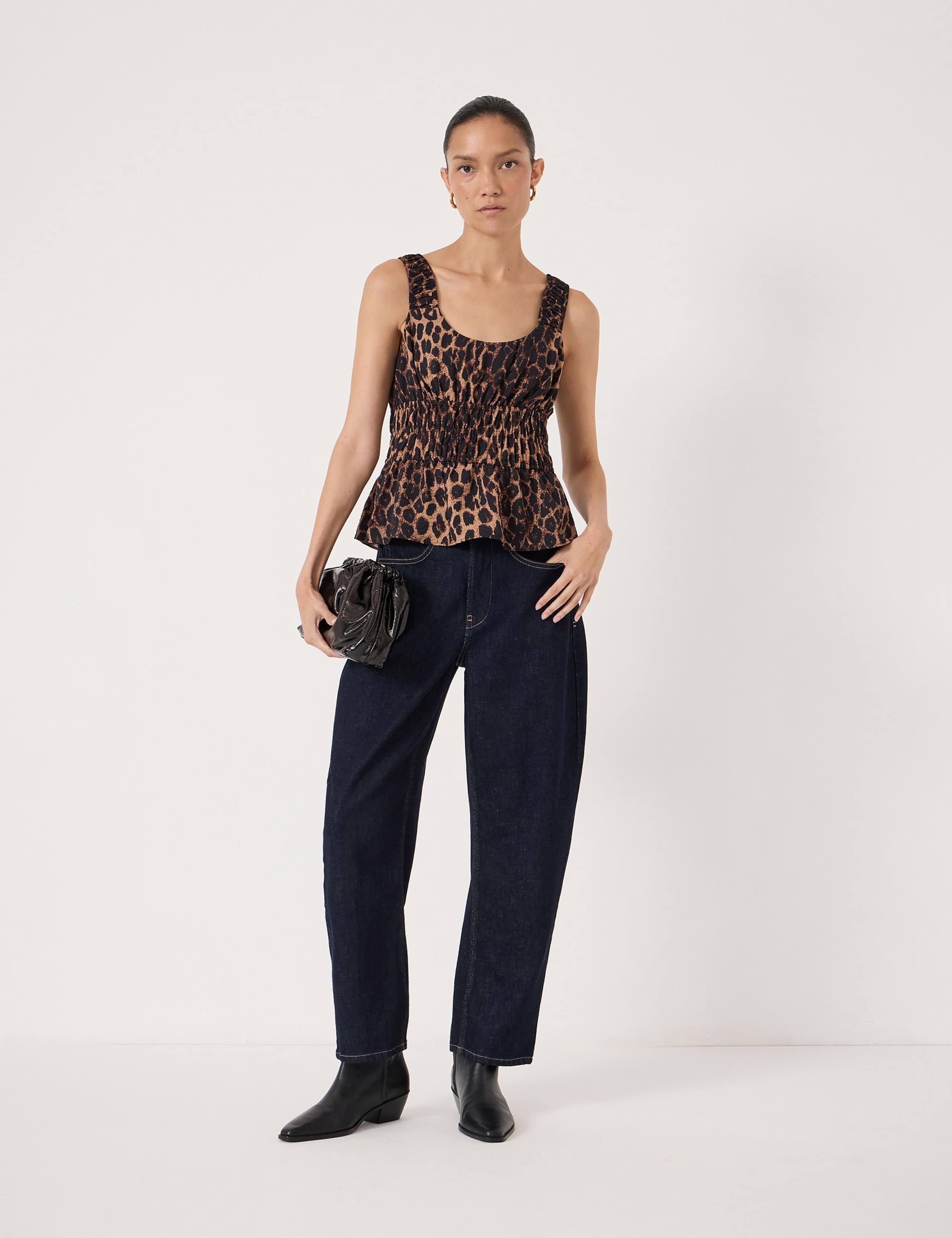 Animal Print Square Neck Top 2 of 5