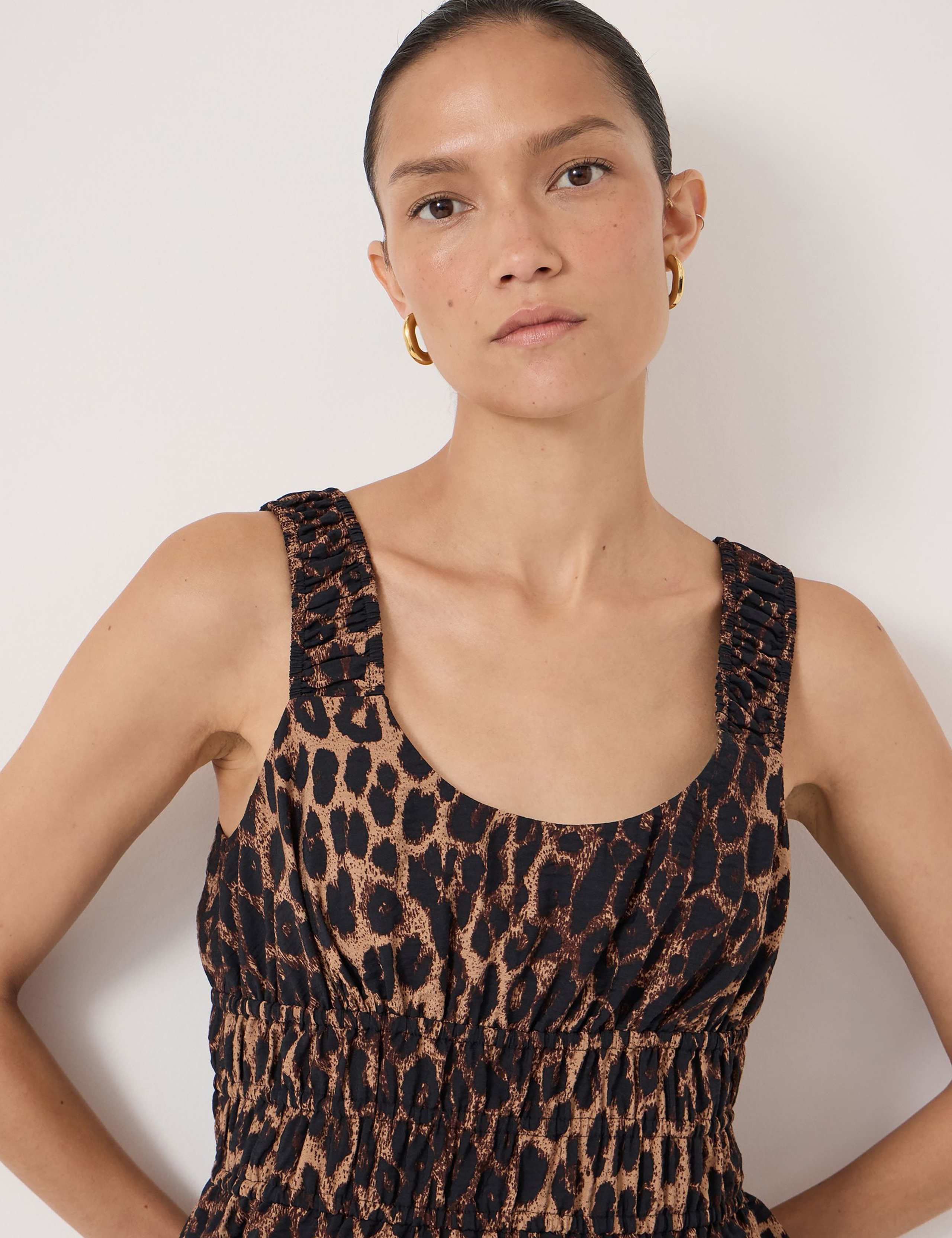 Animal Print Square Neck Top 4 of 5