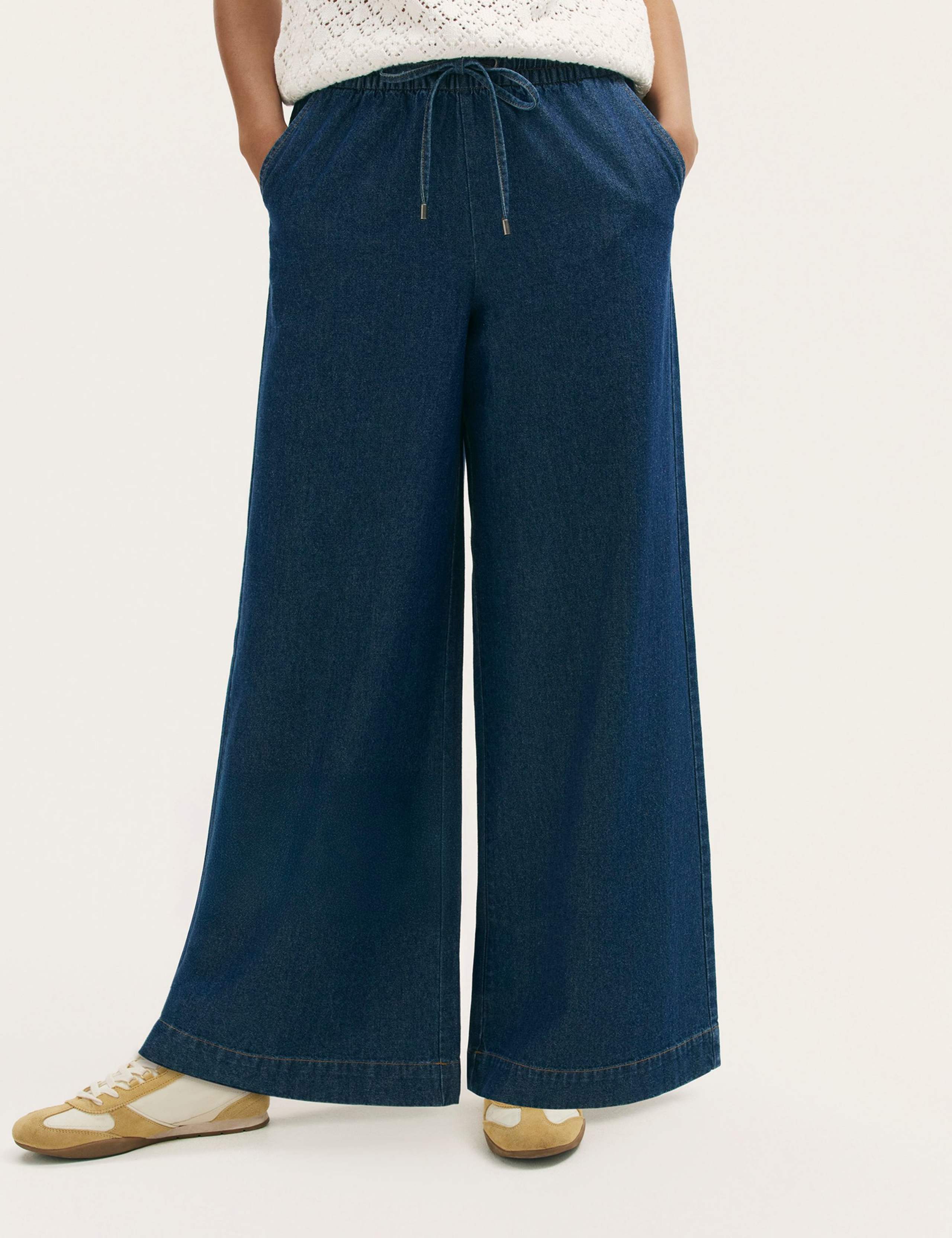 Denim Wide Leg Trousers 2 of 4