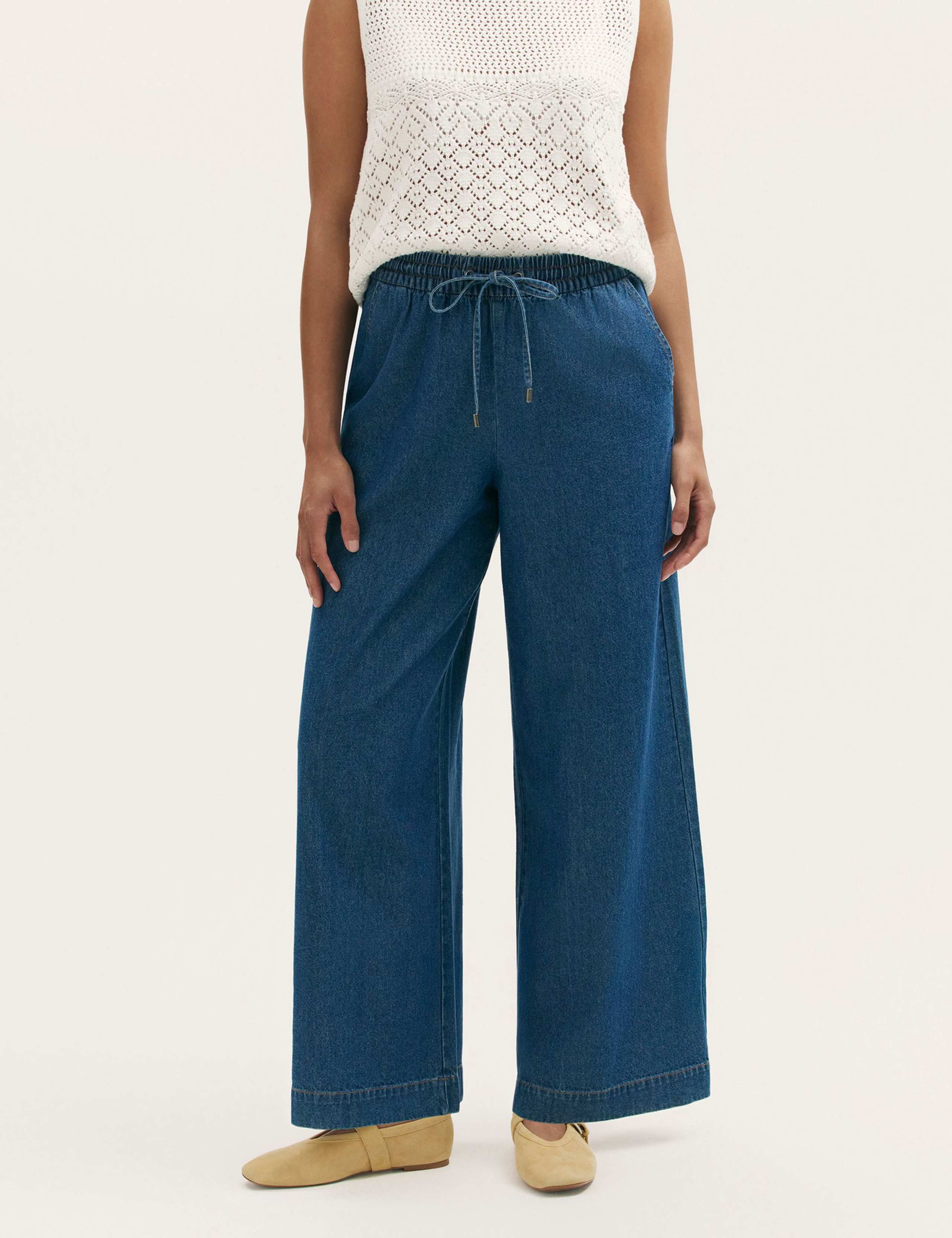 Denim Wide Leg Trousers 2 of 4