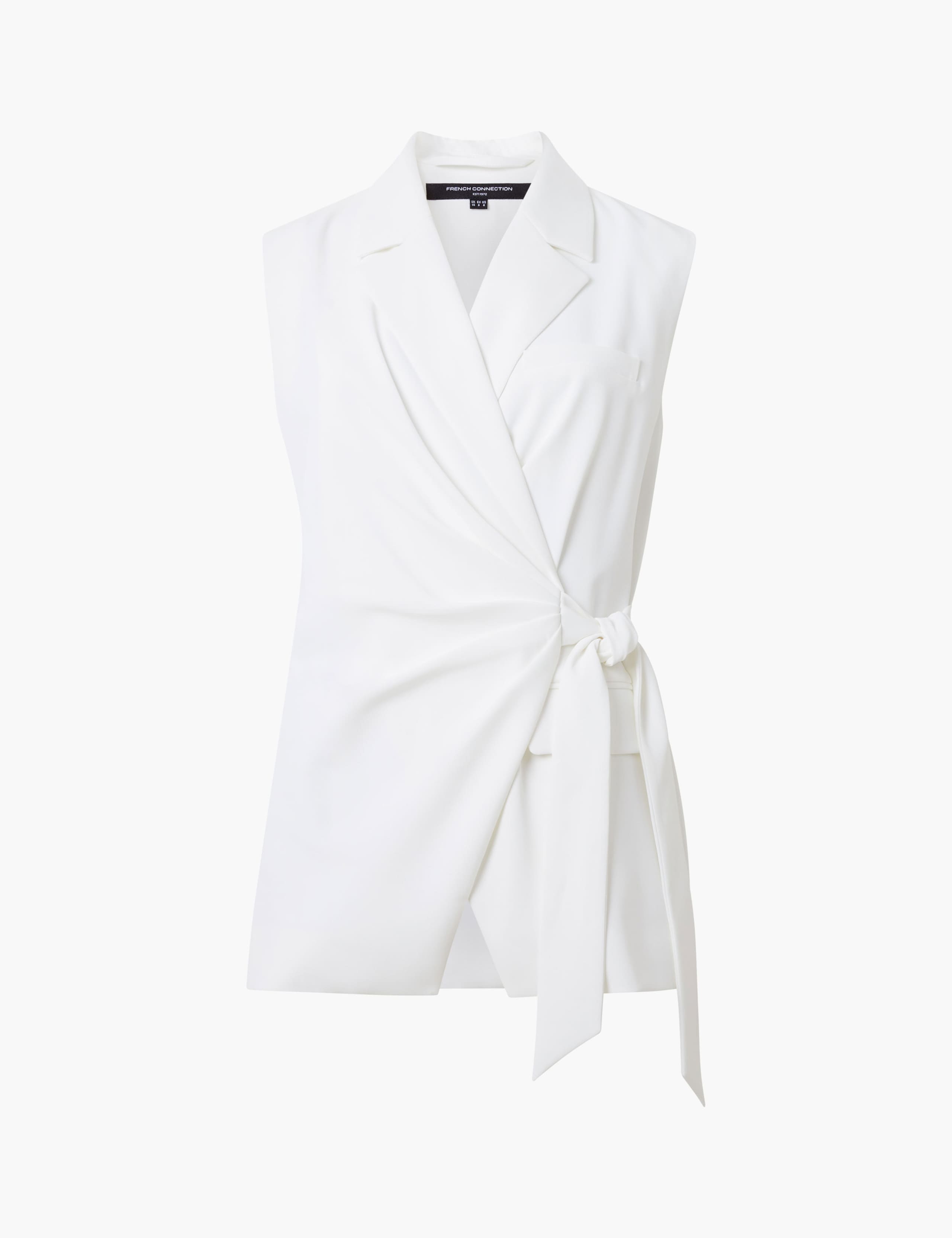 Collared Wrap Front Tailored Waistcoat 2 of 4
